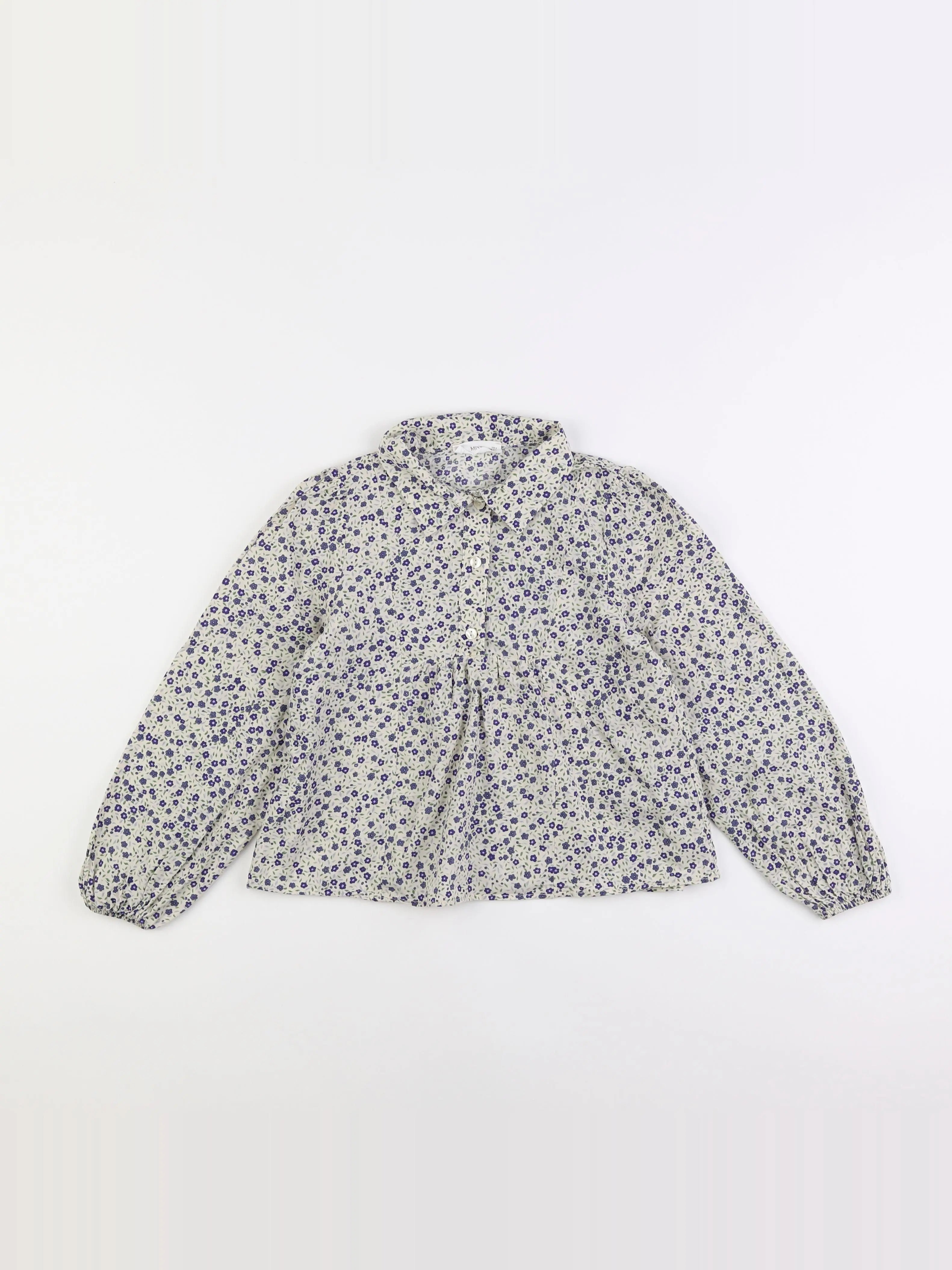 Mango - blouse bleu - 8 ans