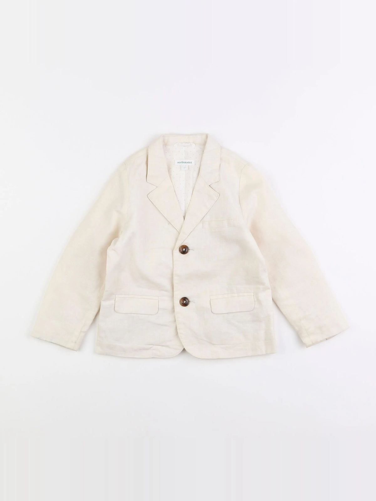 Vertbaudet - veste beige - 3 ans
