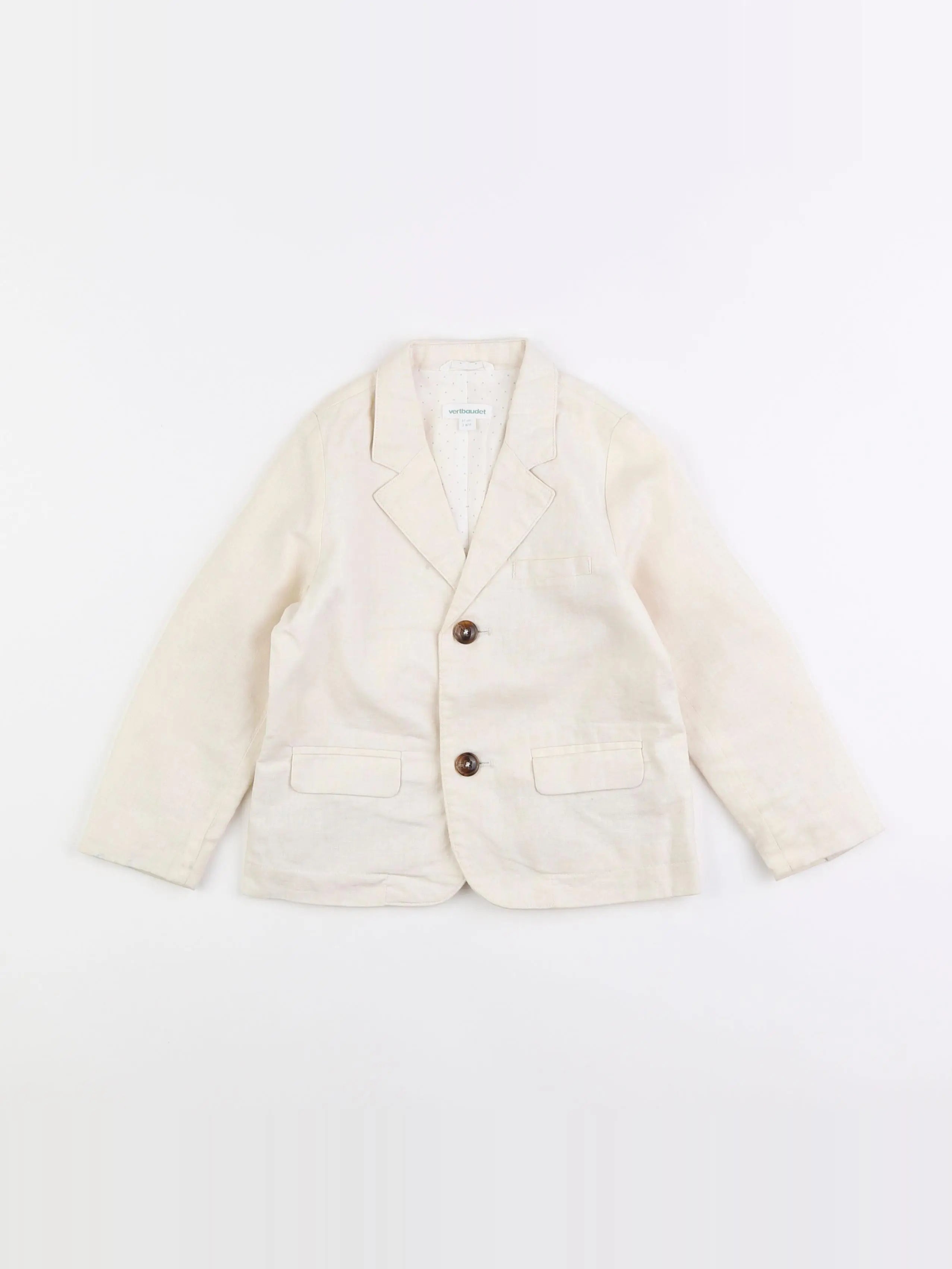 Vertbaudet - veste beige - 3 ans