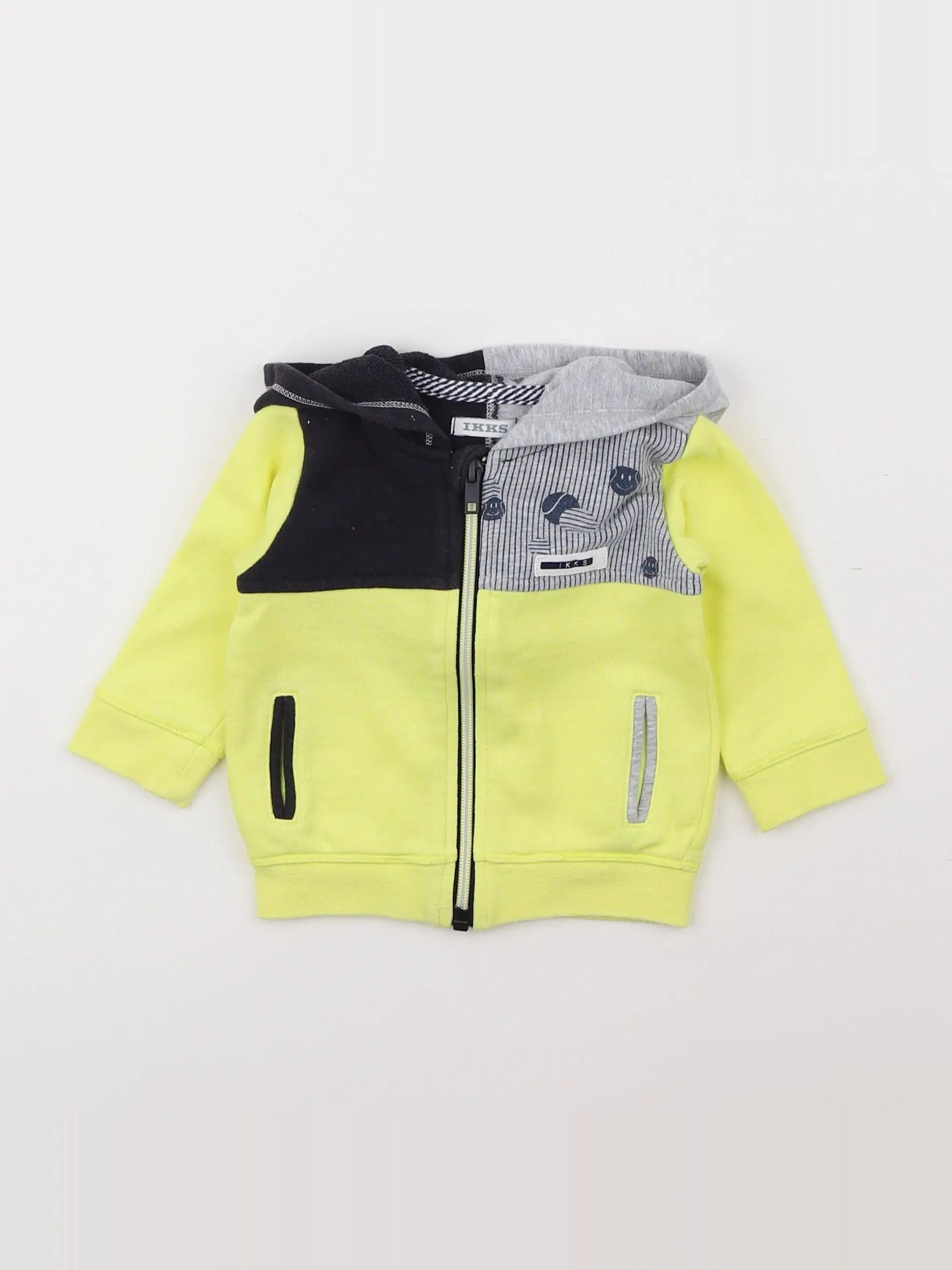 IKKS - sweat jaune - 6 mois