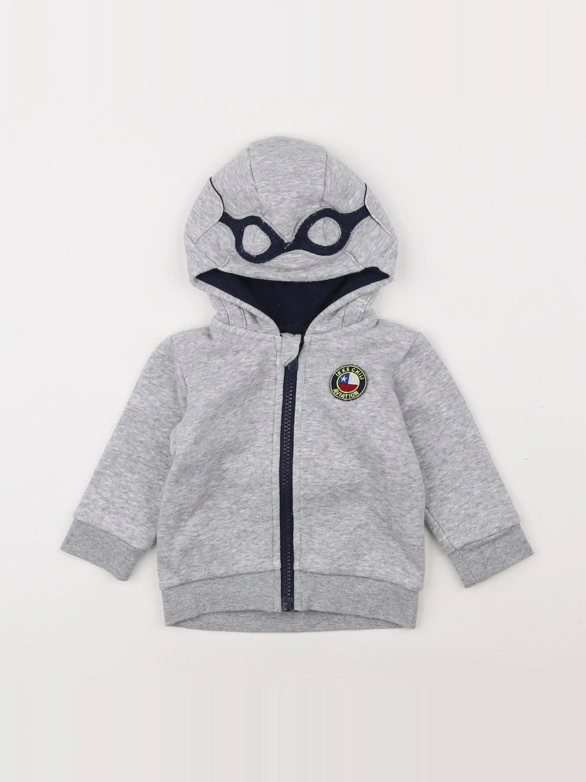 IKKS - sweat gris - 6 mois