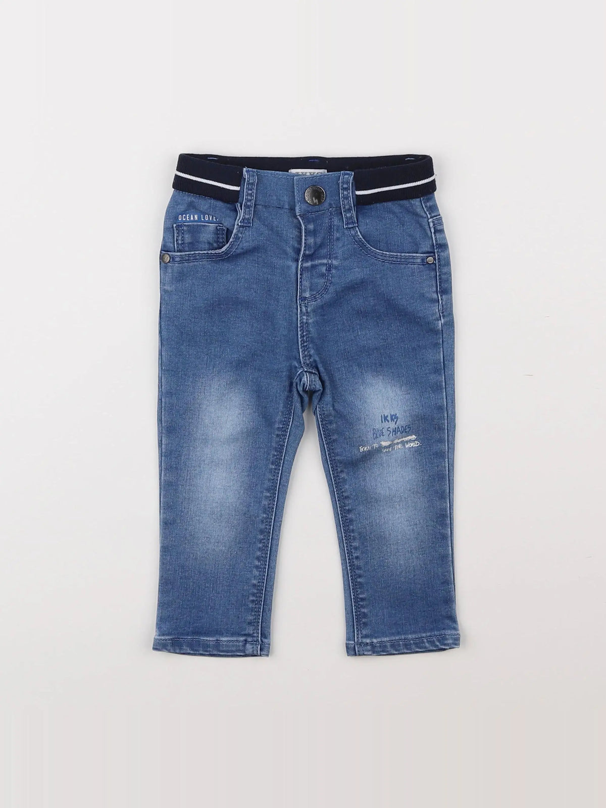 IKKS - jean bleu - 12 mois