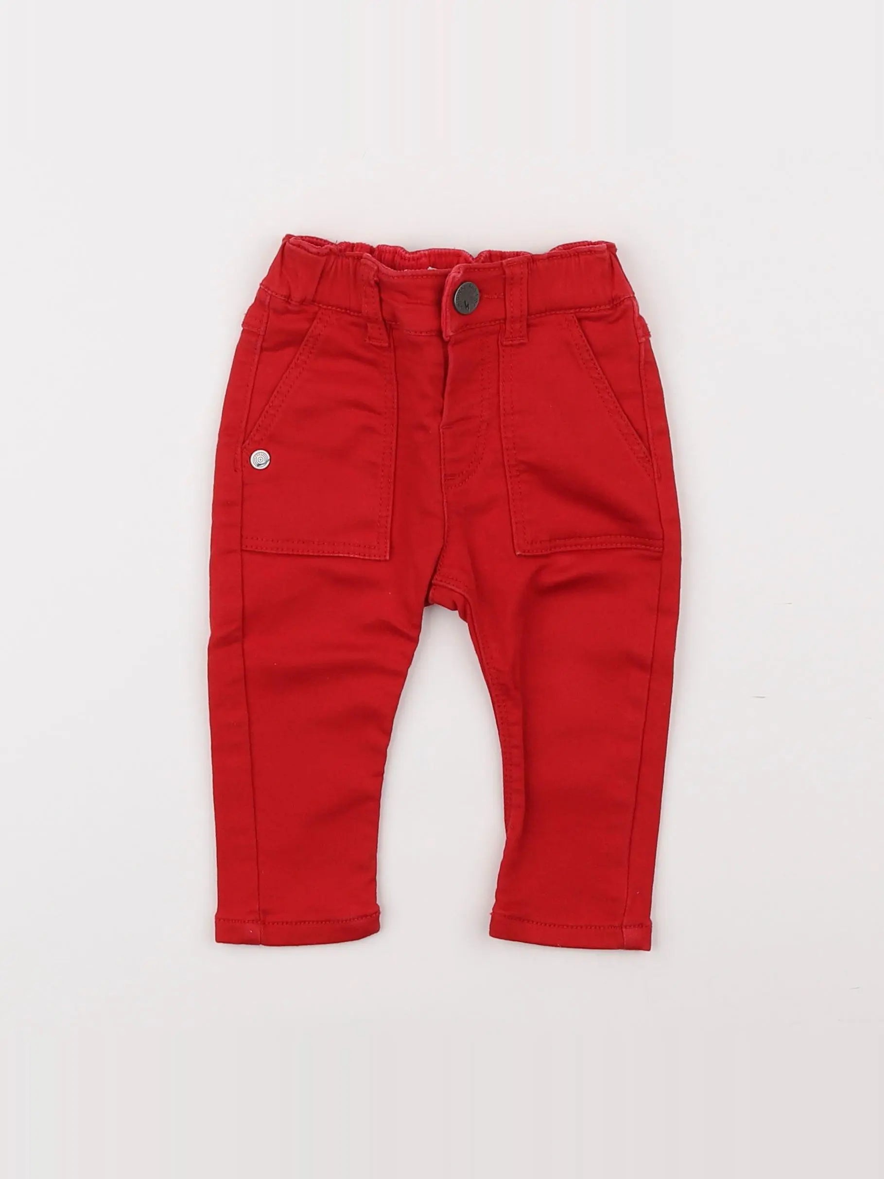 IKKS - pantalon rouge - 6 mois