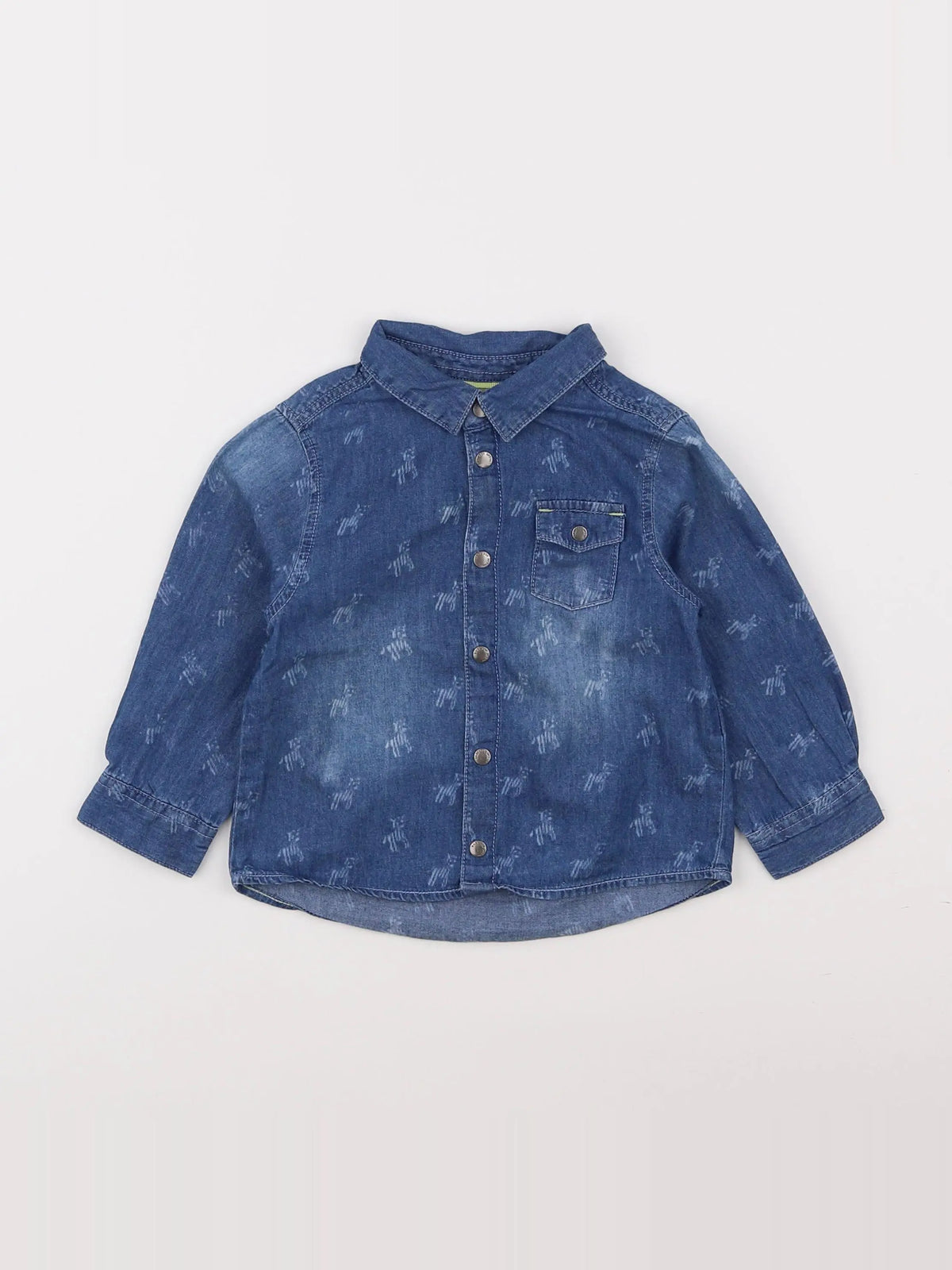 Tape à l'oeil - chemise bleu - 18 mois