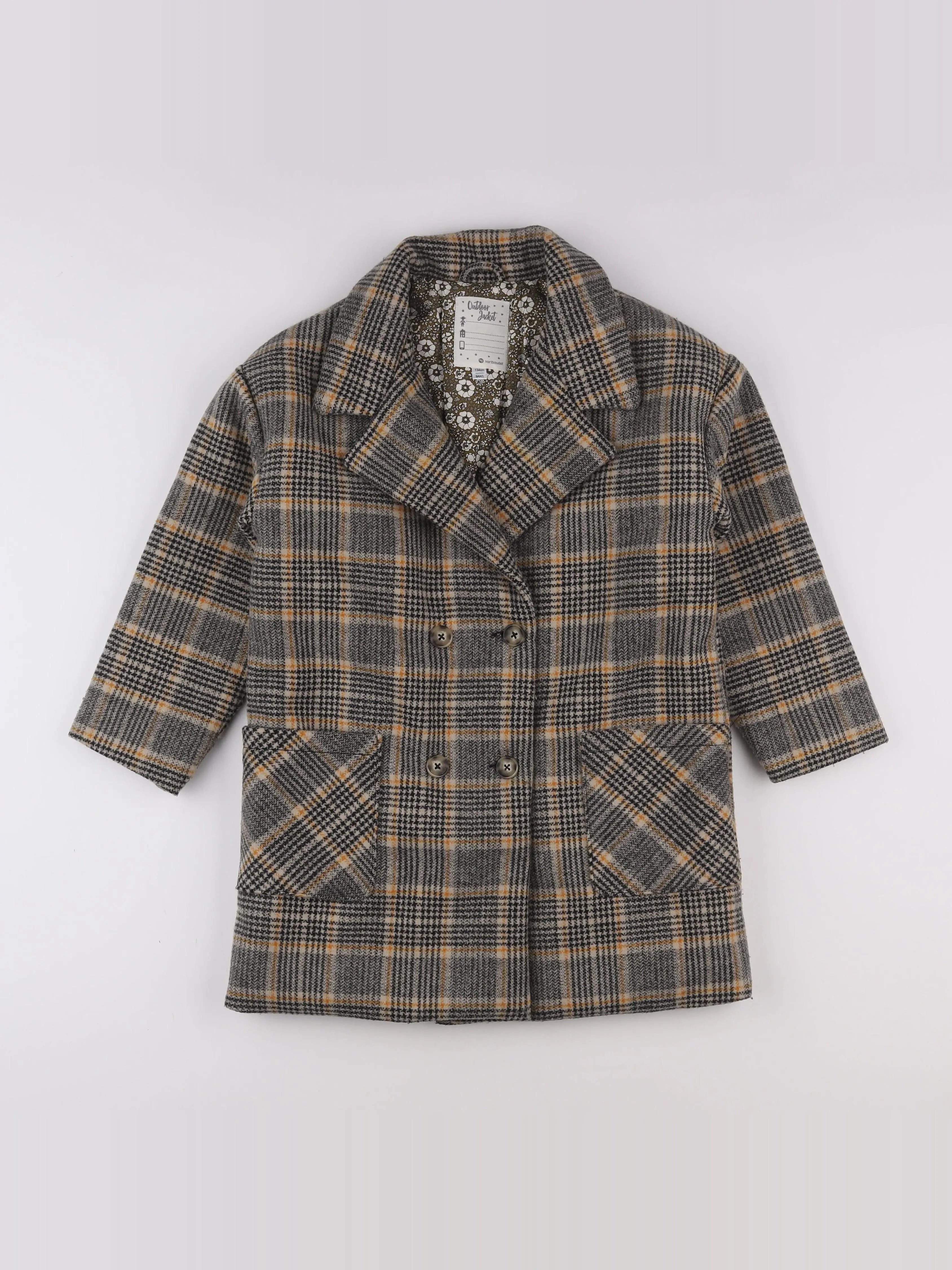 Vertbaudet - manteau gris - 9 ans