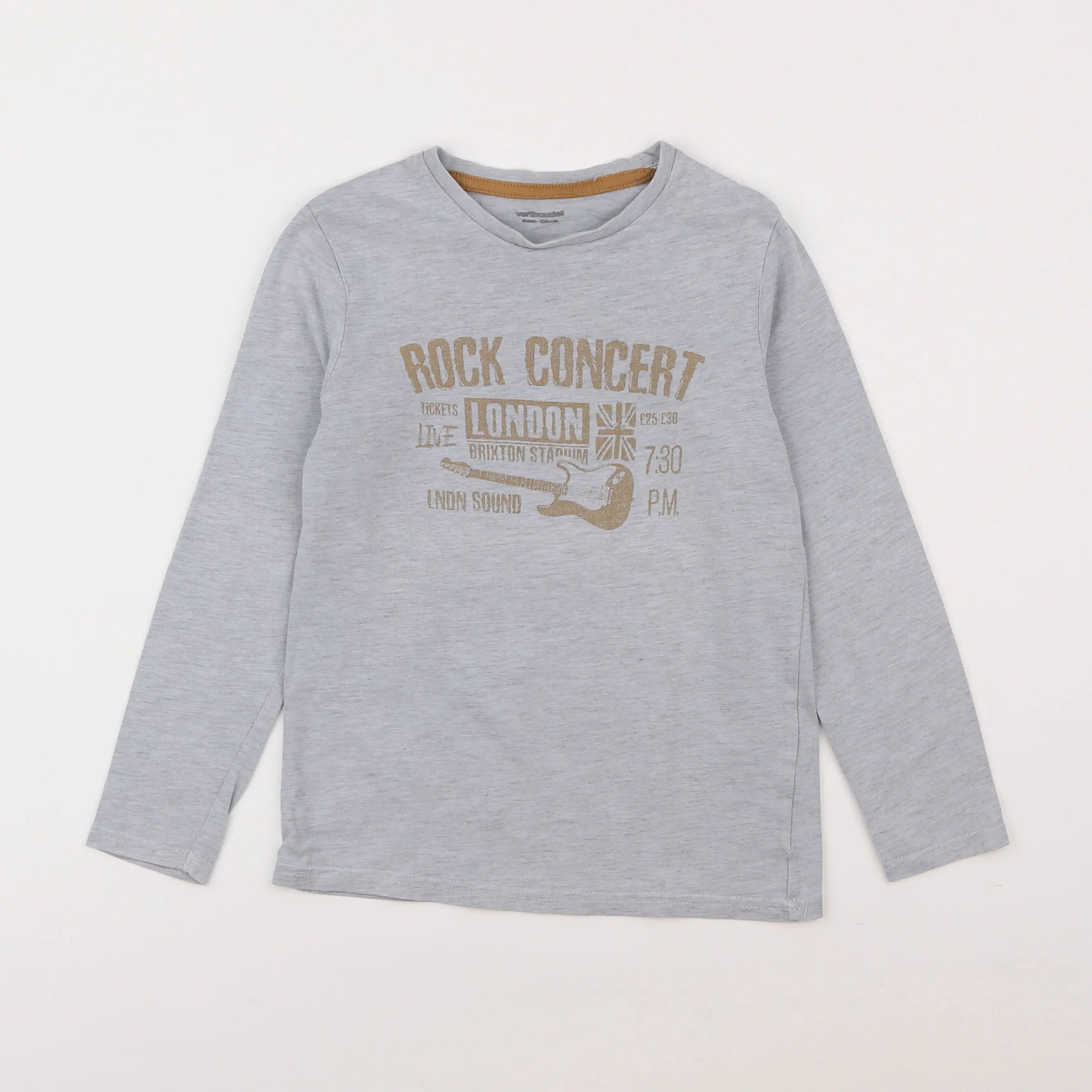 Vertbaudet - tee-shirt gris - 8 ans