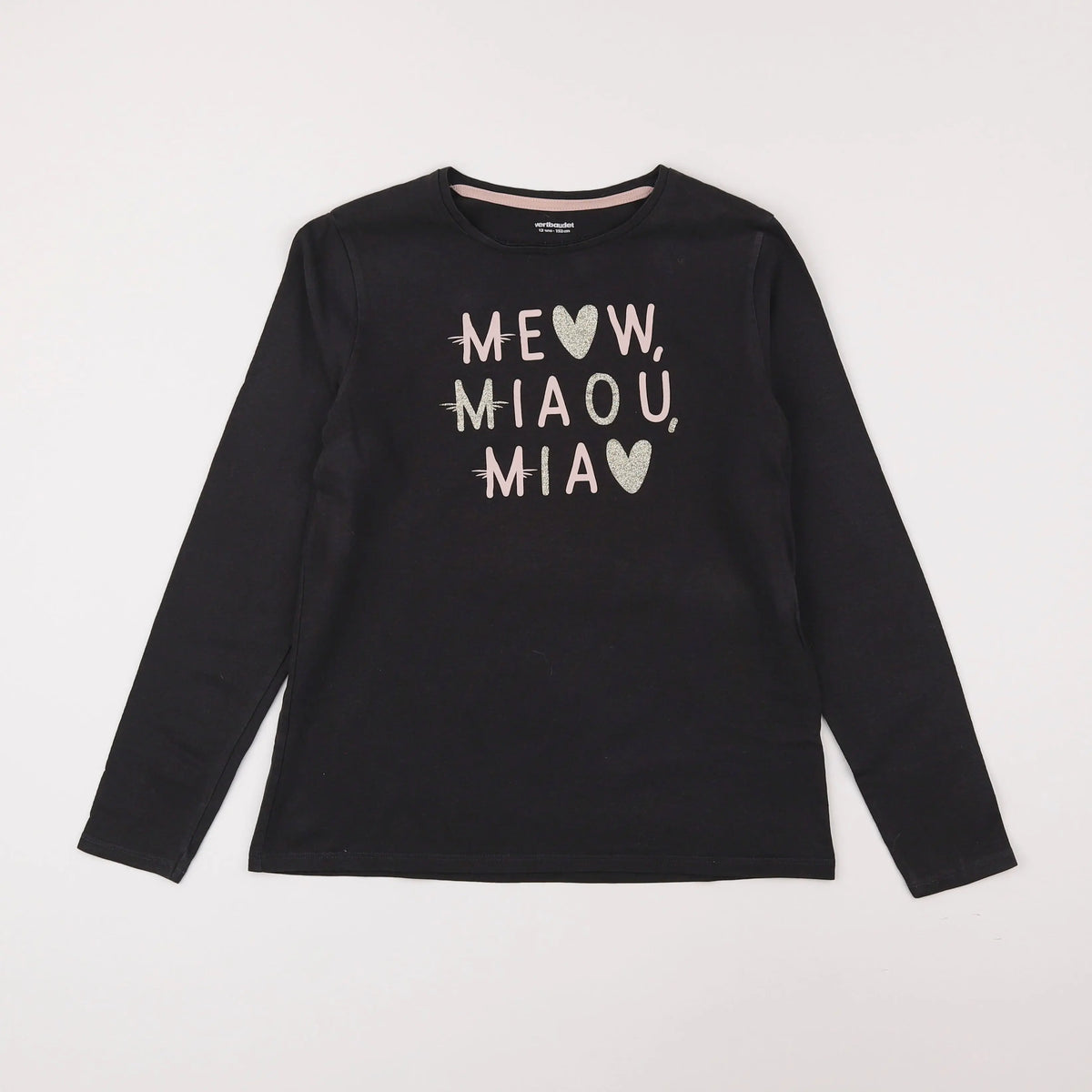 Vertbaudet - tee-shirt marron - 12 ans