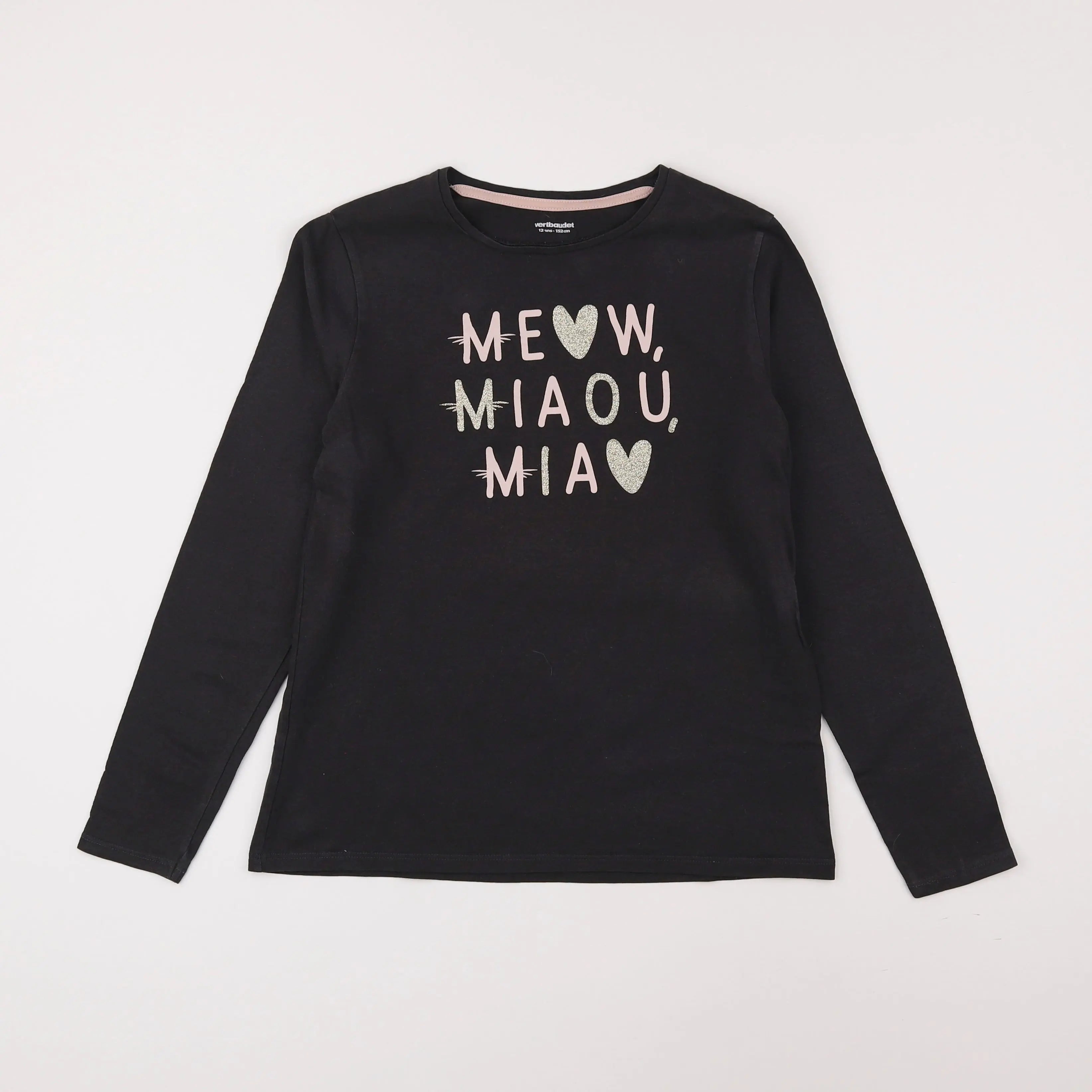Vertbaudet - tee-shirt marron - 12 ans