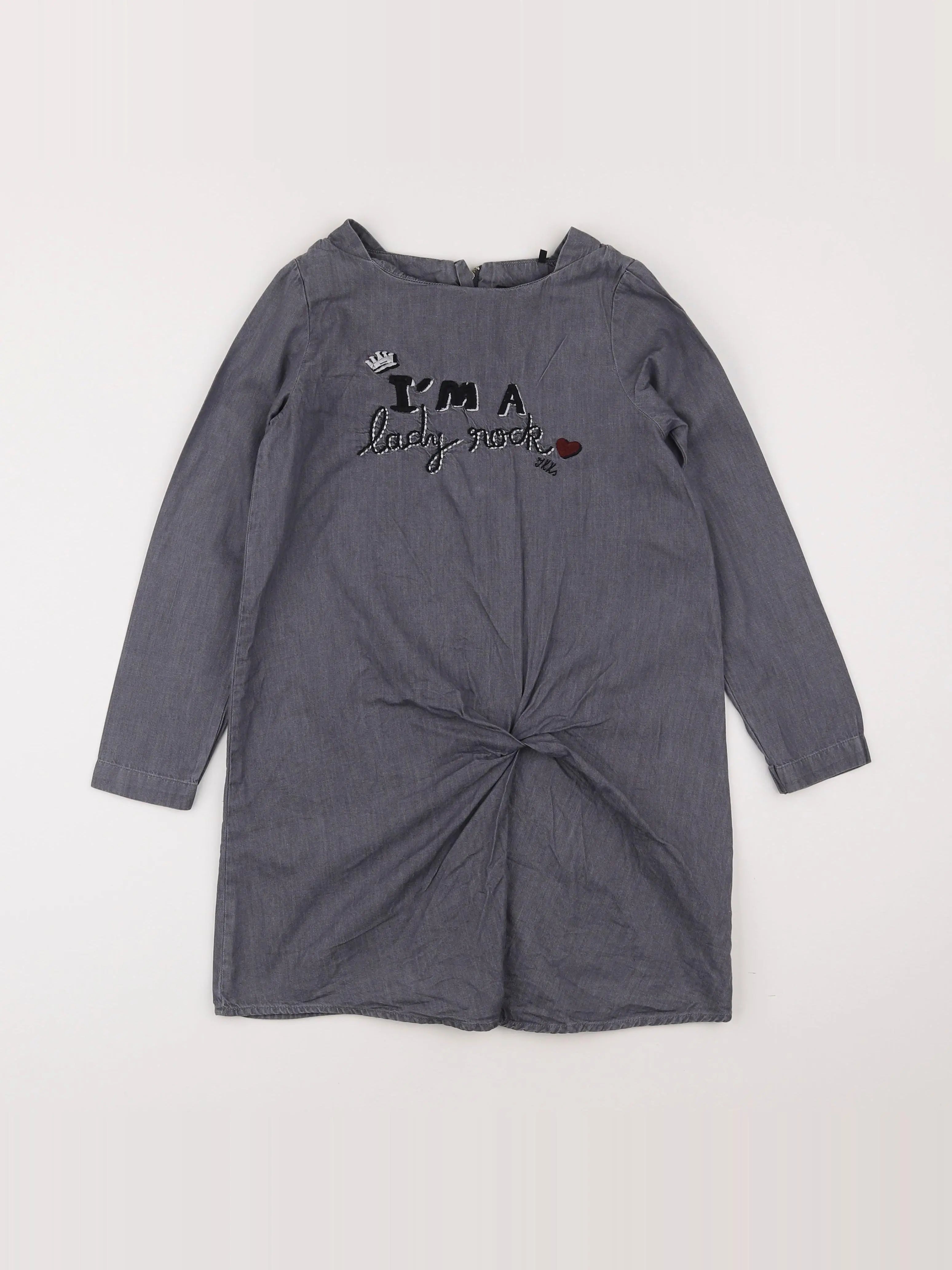 IKKS - robe gris - 8 ans