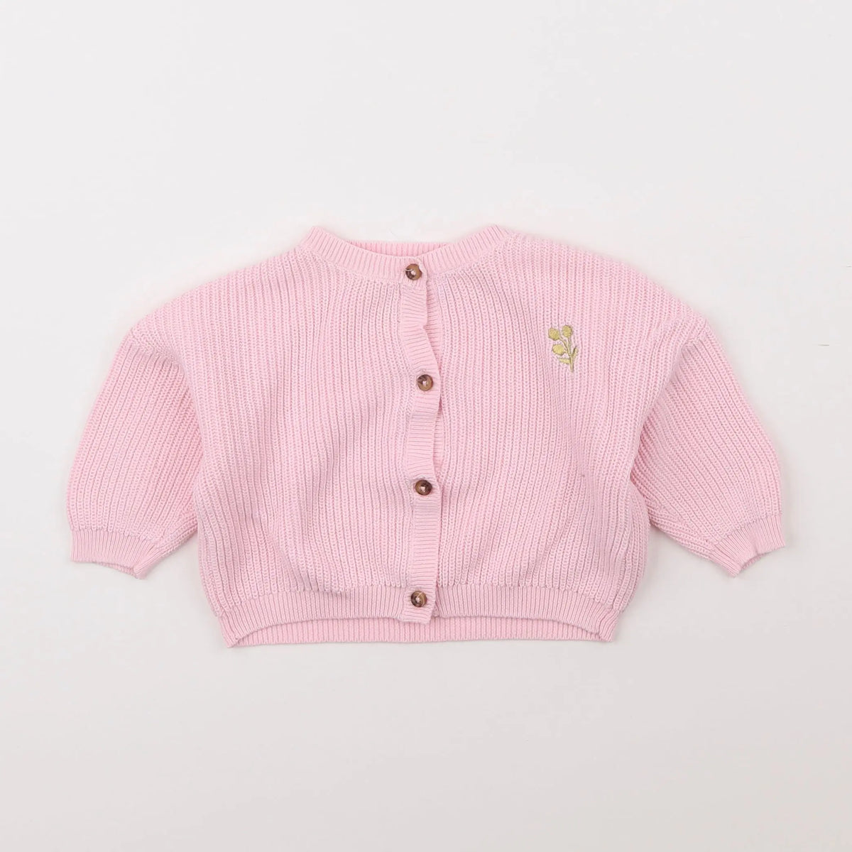 Vertbaudet - gilet rose - 6 mois