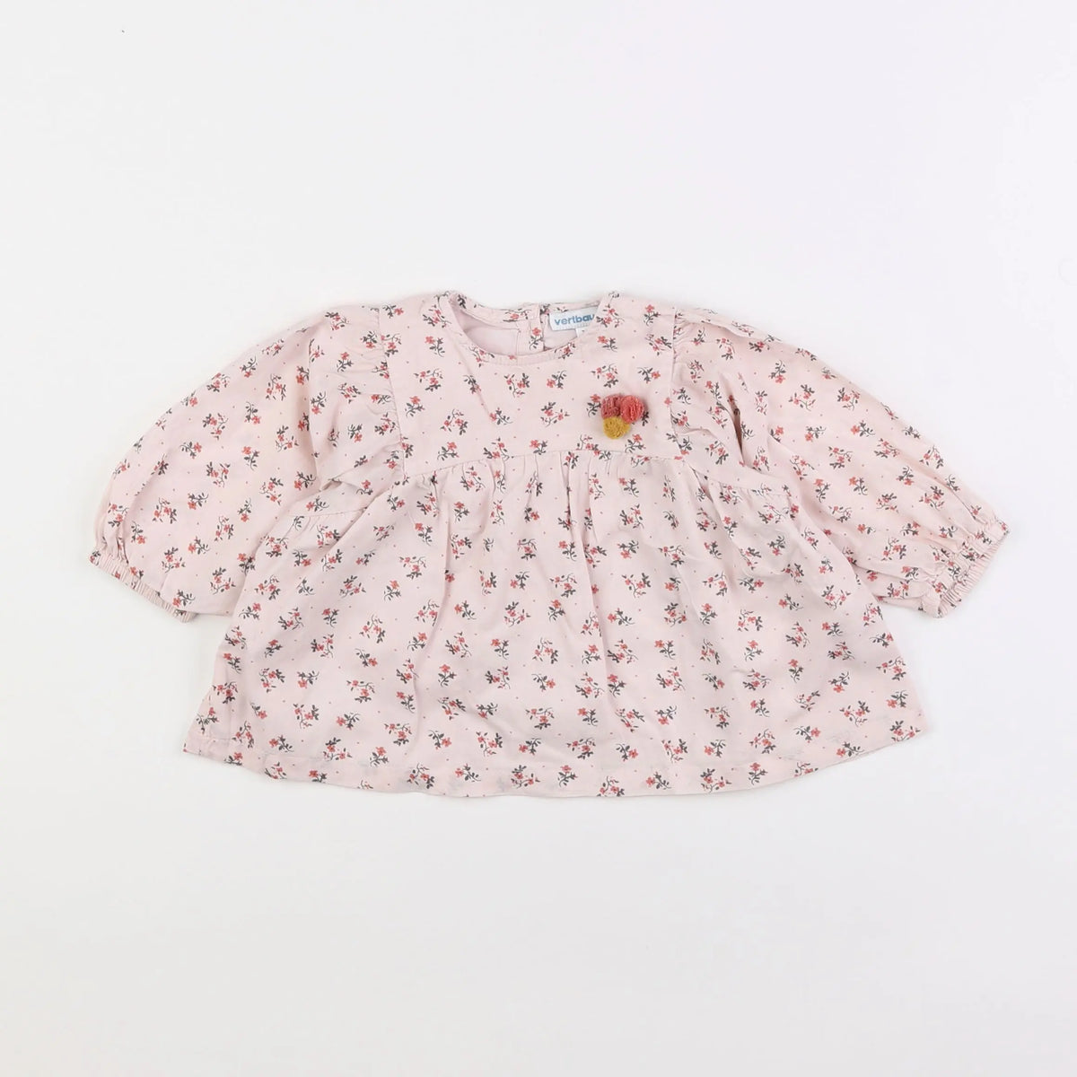 Vertbaudet - blouse rose - 9 mois