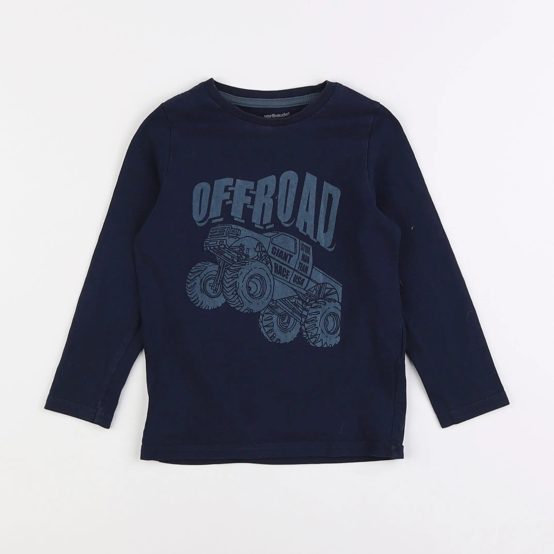 Vertbaudet - tee-shirt bleu - 4 ans