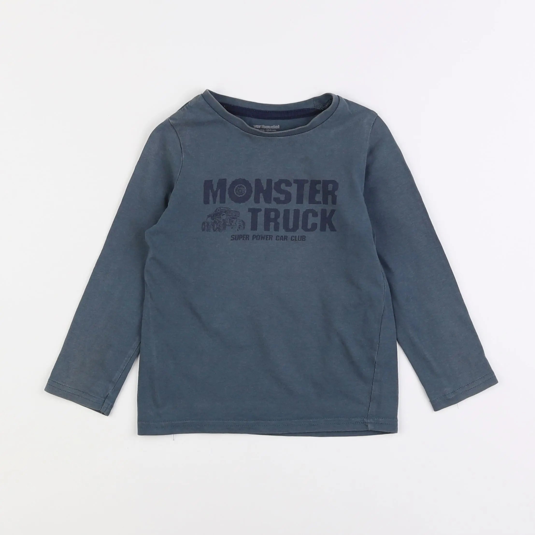 Vertbaudet - tee-shirt bleu - 4 ans