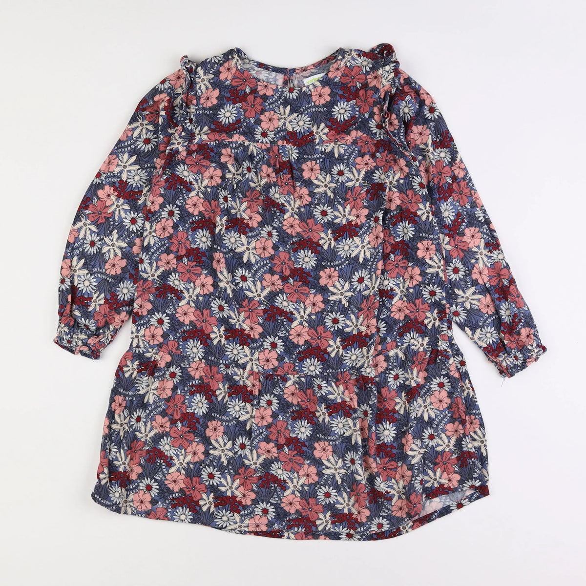 Vertbaudet - robe rose, bleu - 8 ans