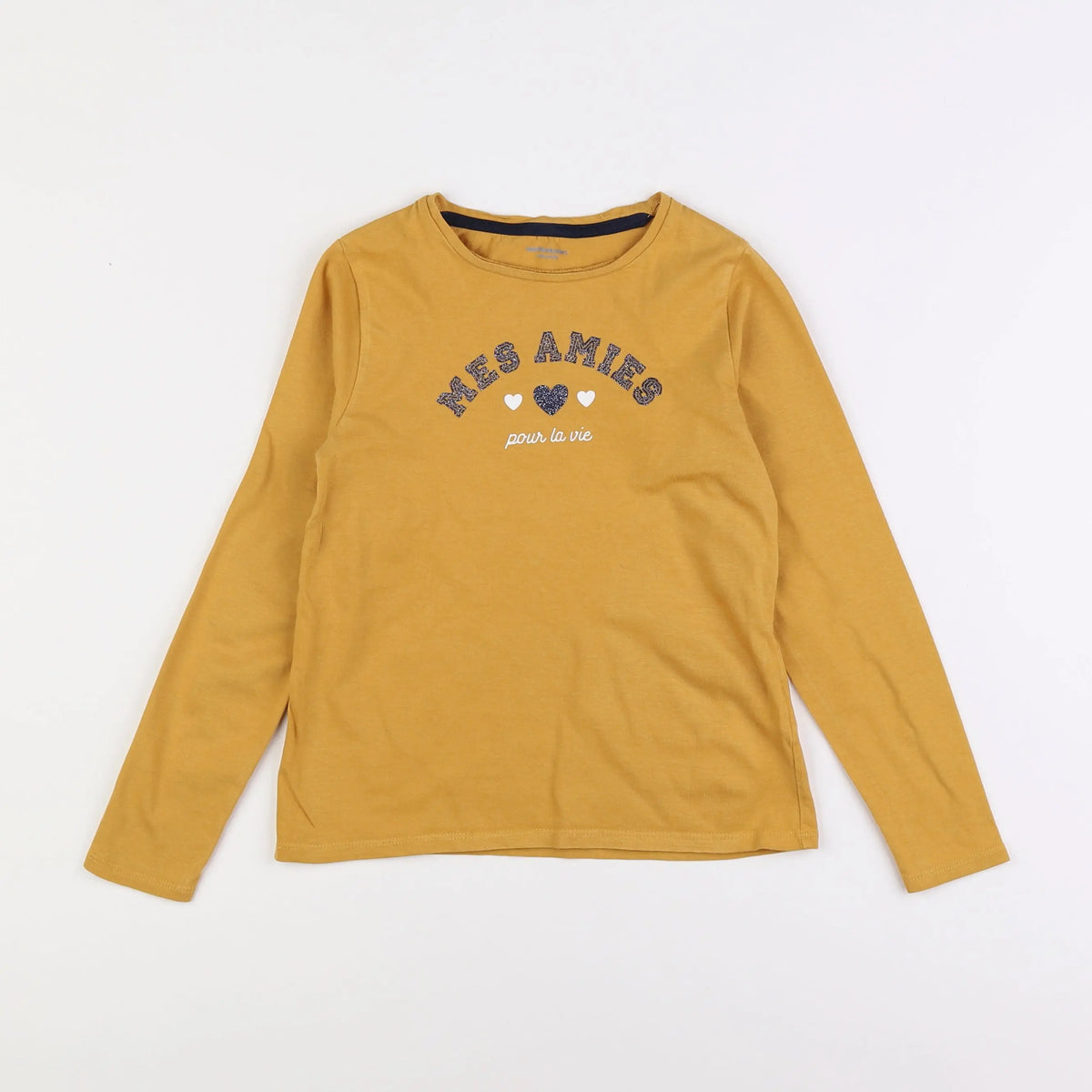 Vertbaudet - tee-shirt jaune - 8 ans