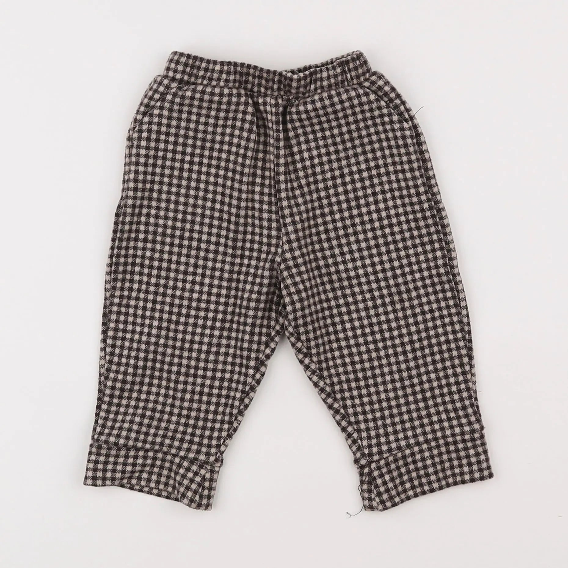 Vertbaudet - pantalon gris, noir - 6 mois