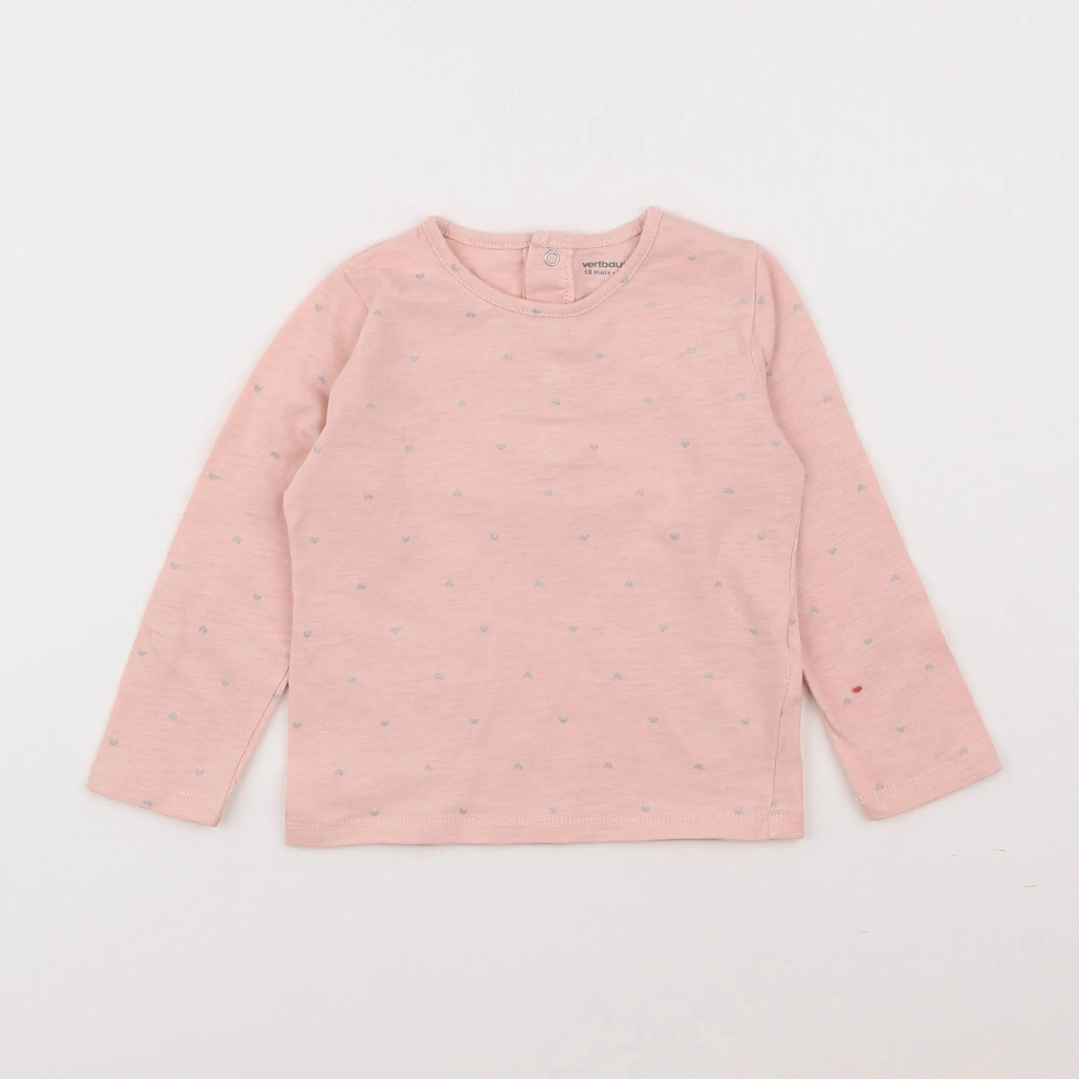 Vertbaudet - blouse rose - 18 mois