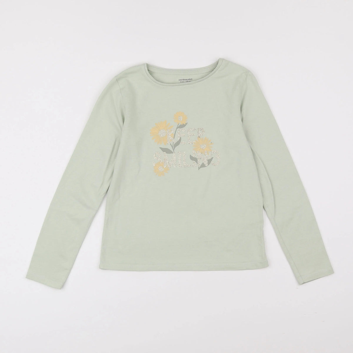Vertbaudet - tee-shirt vert - 8 ans
