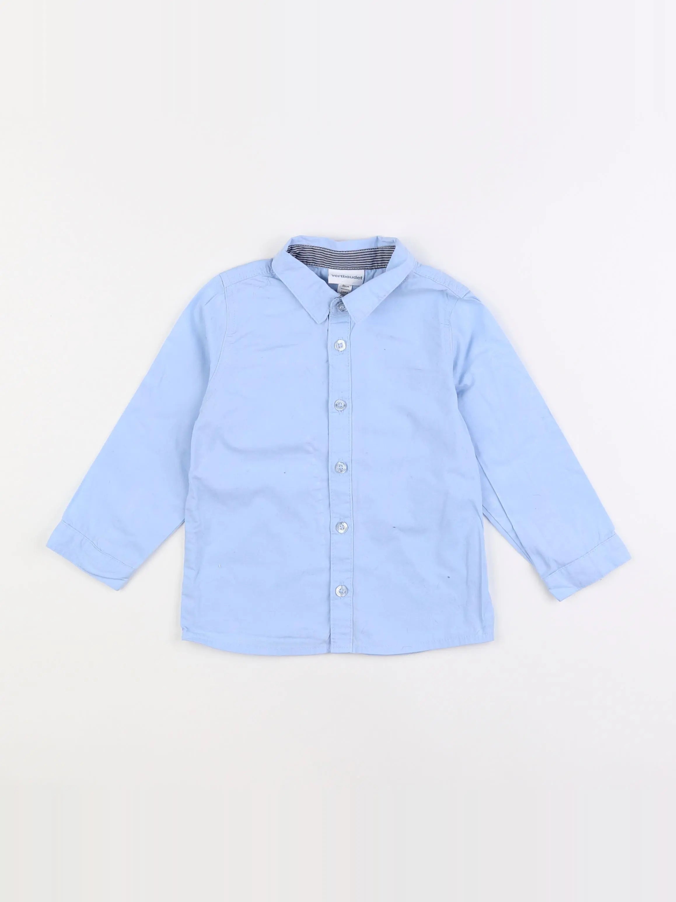 Vertbaudet - chemise bleu - 2 ans