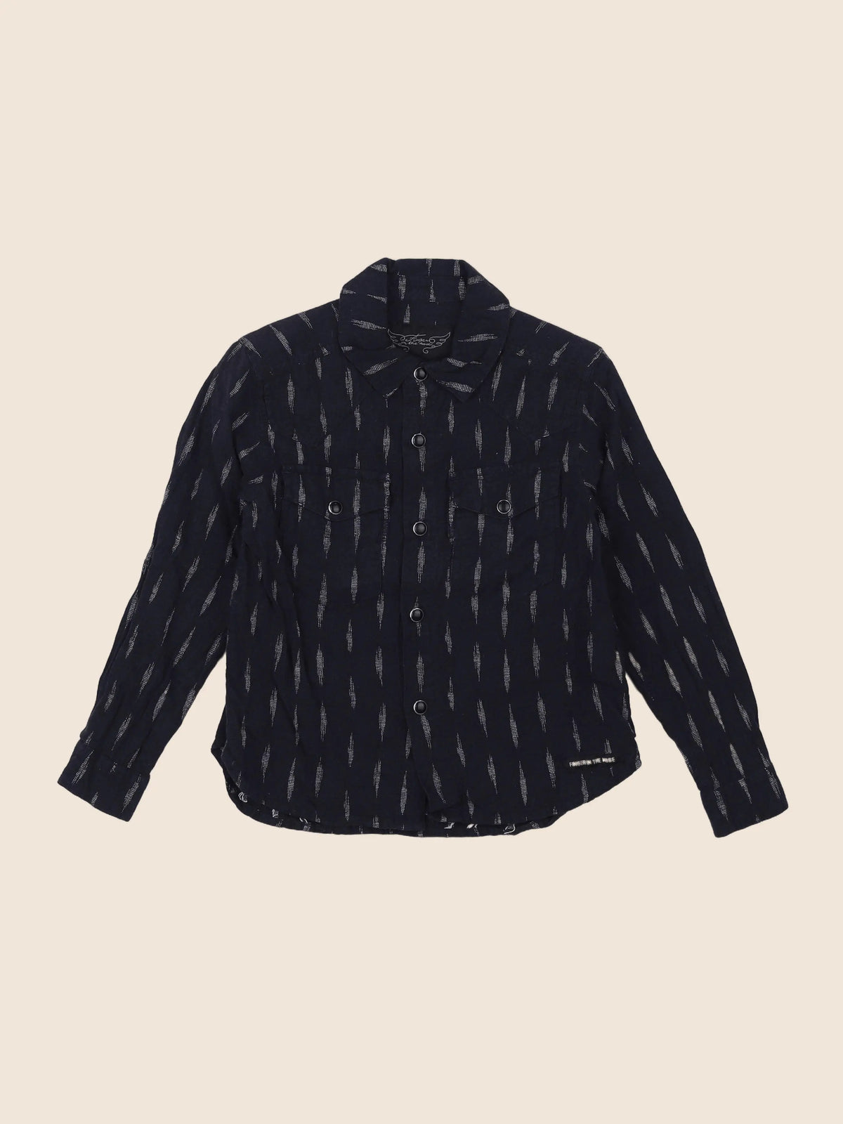 Finger in the nose - chemise noir - 4/5 ans