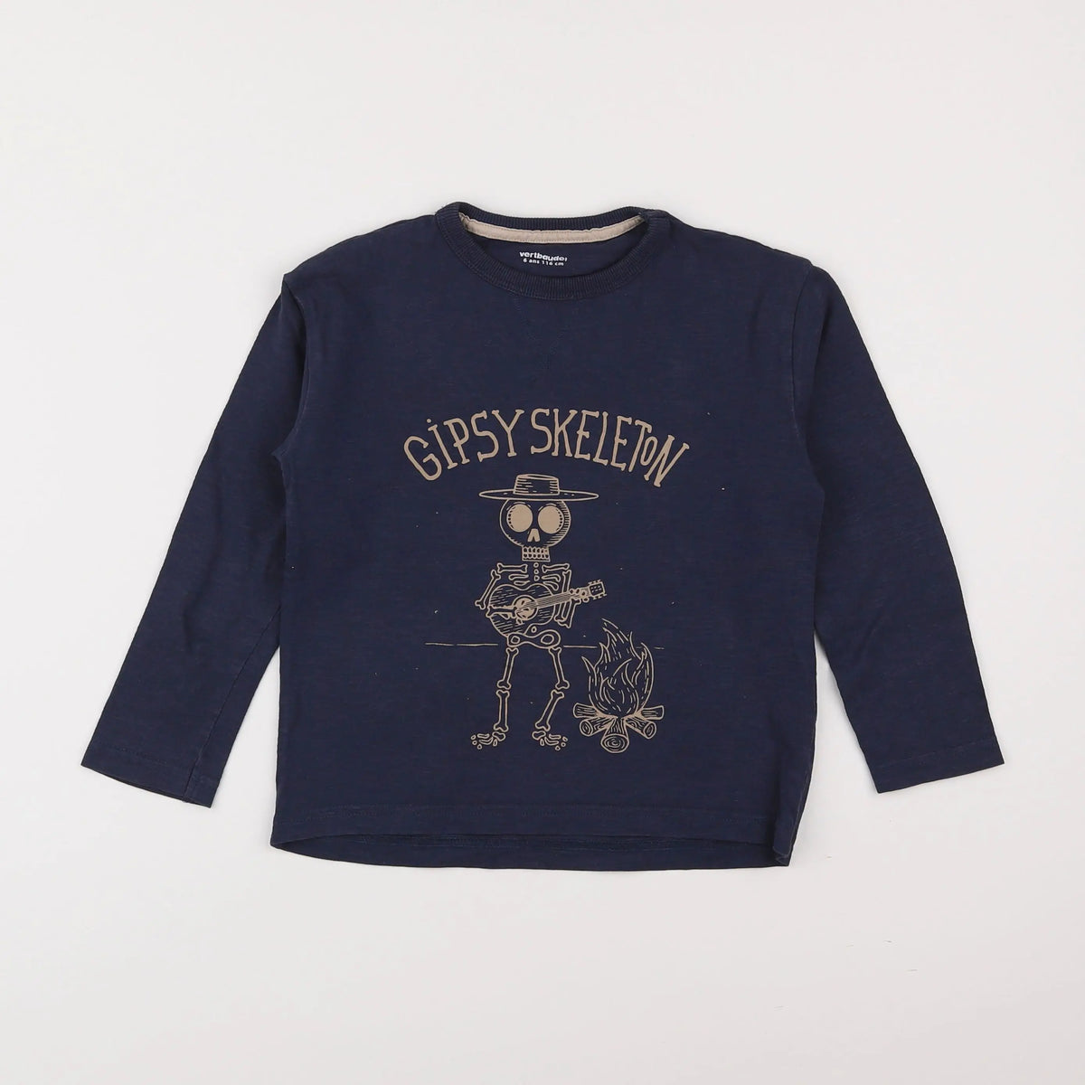 Vertbaudet - tee-shirt bleu - 6 ans