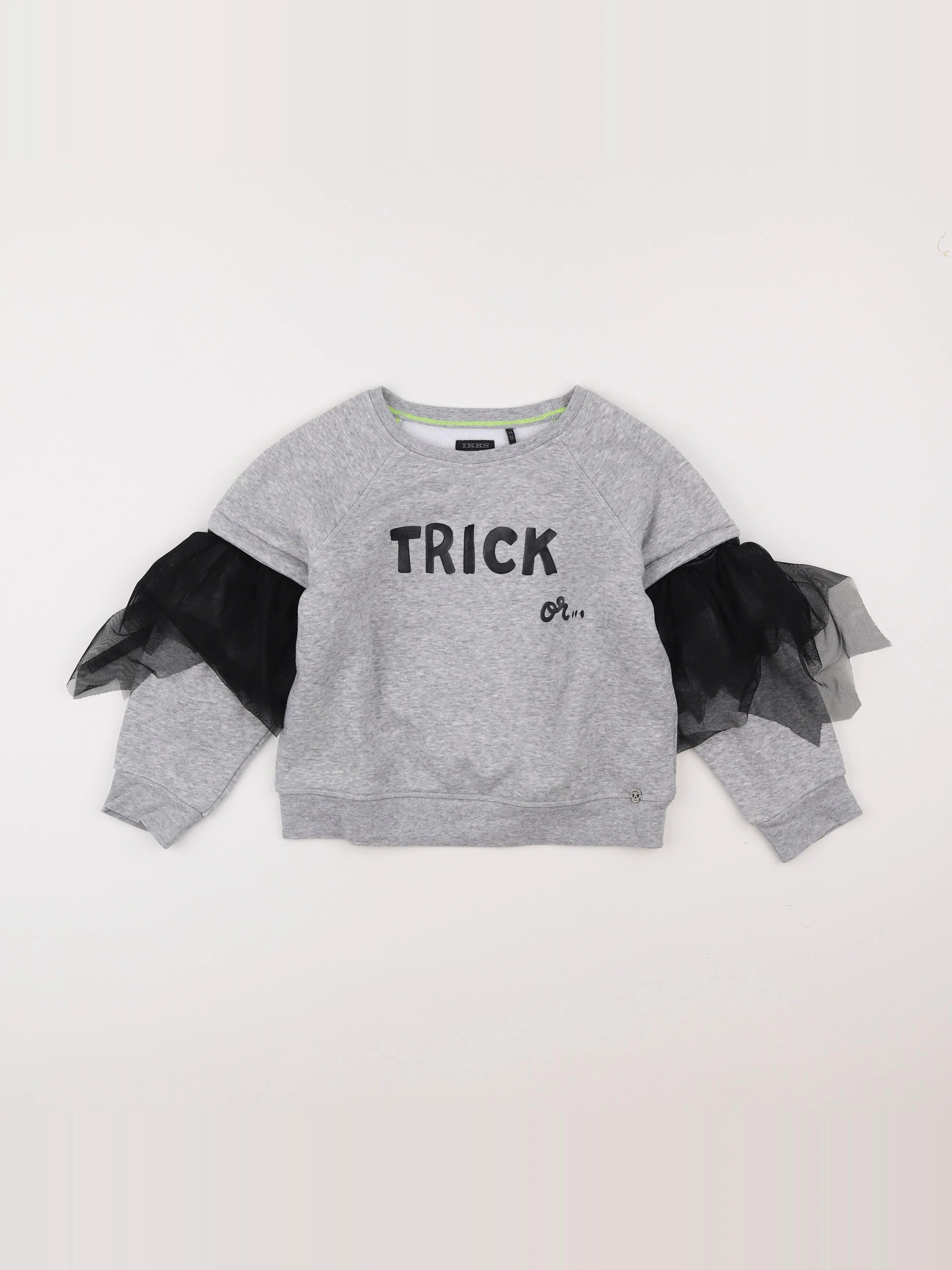 IKKS - sweat gris - 6 ans