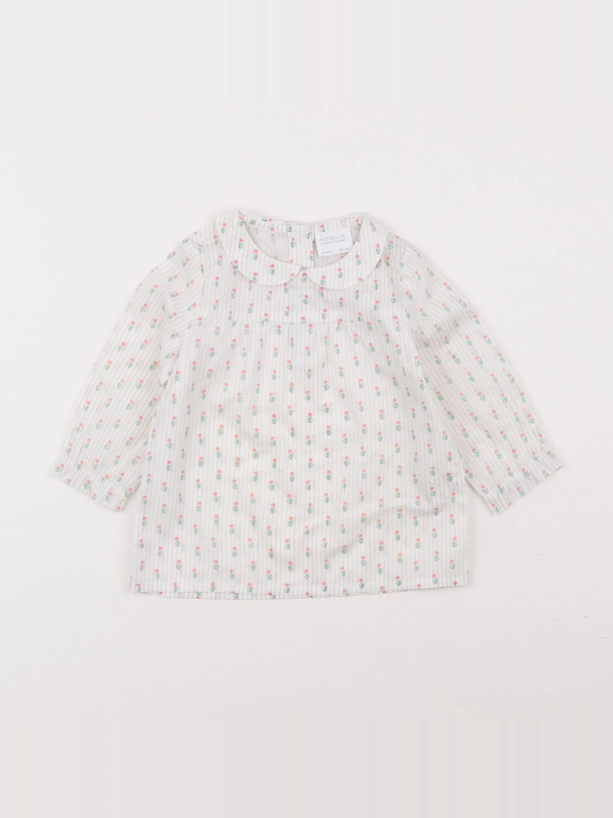 Natalys - blouse multicolore - 6 mois