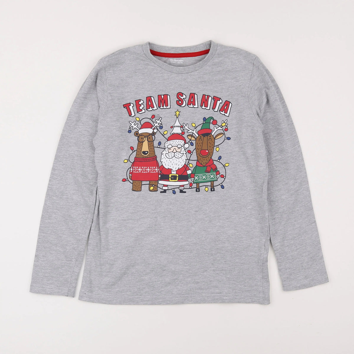 Vertbaudet - tee-shirt gris - 12 ans