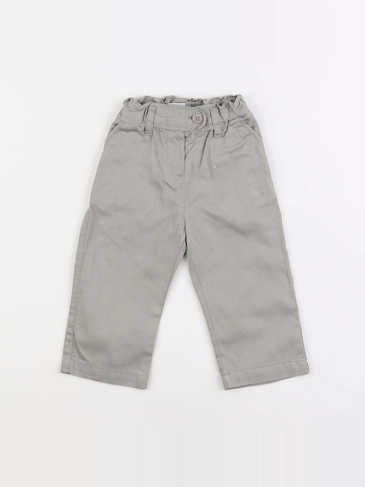 Petit Bateau - pantalon gris - 12 mois