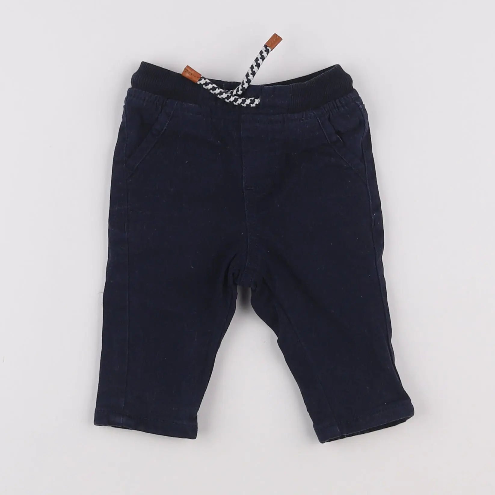 Vertbaudet - pantalon doublé bleu - 3 mois