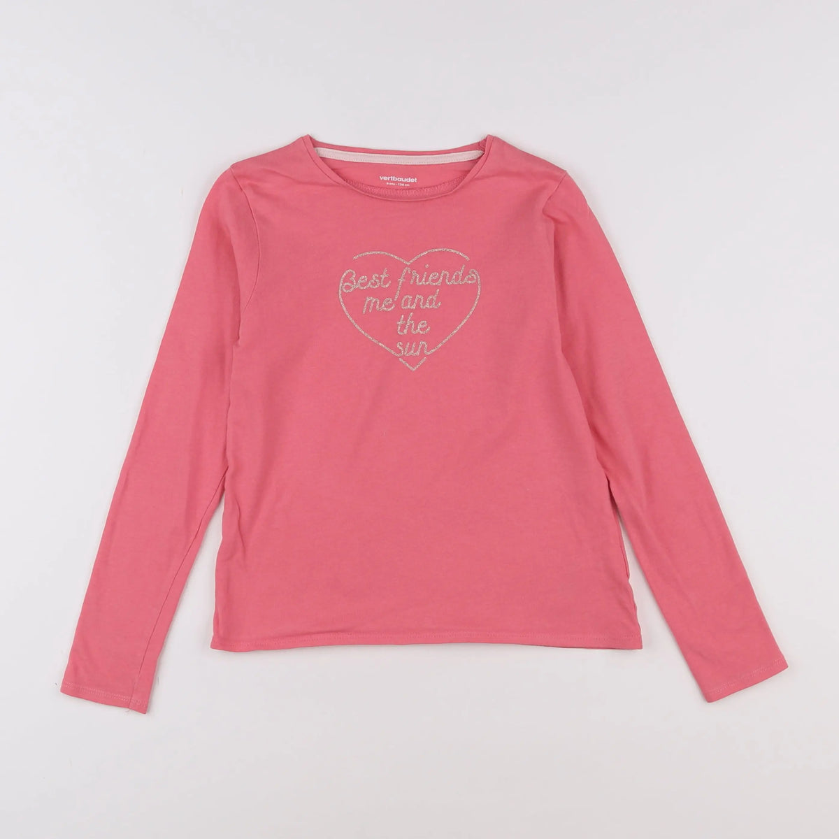 Vertbaudet - tee-shirt rose - 8 ans