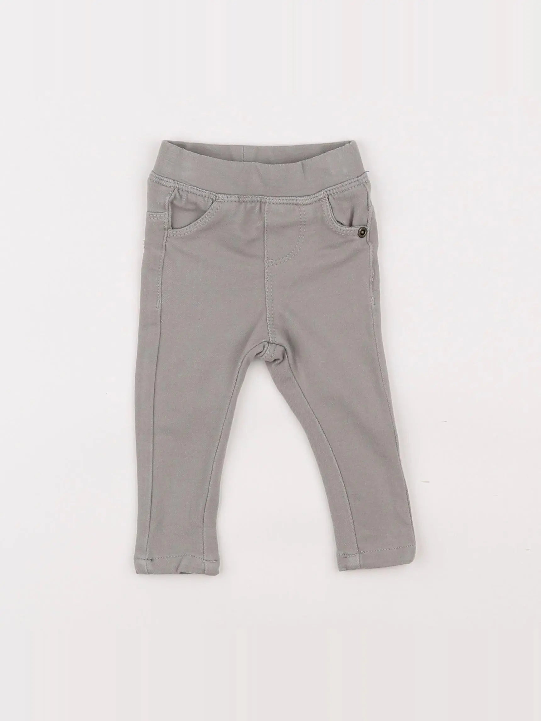 Vertbaudet - jegging gris - 3 mois