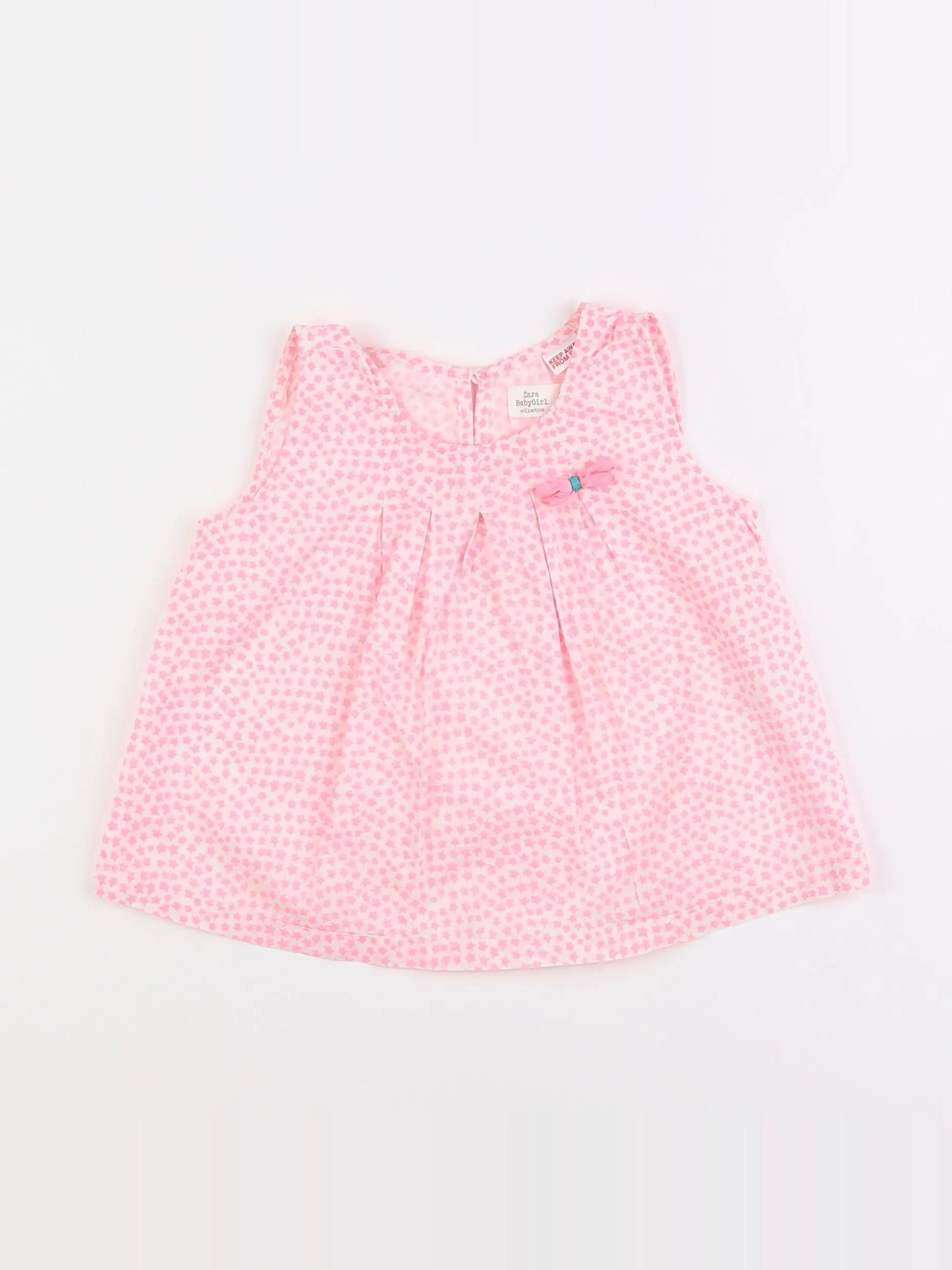 Zara - blouse rose - 12/18 mois