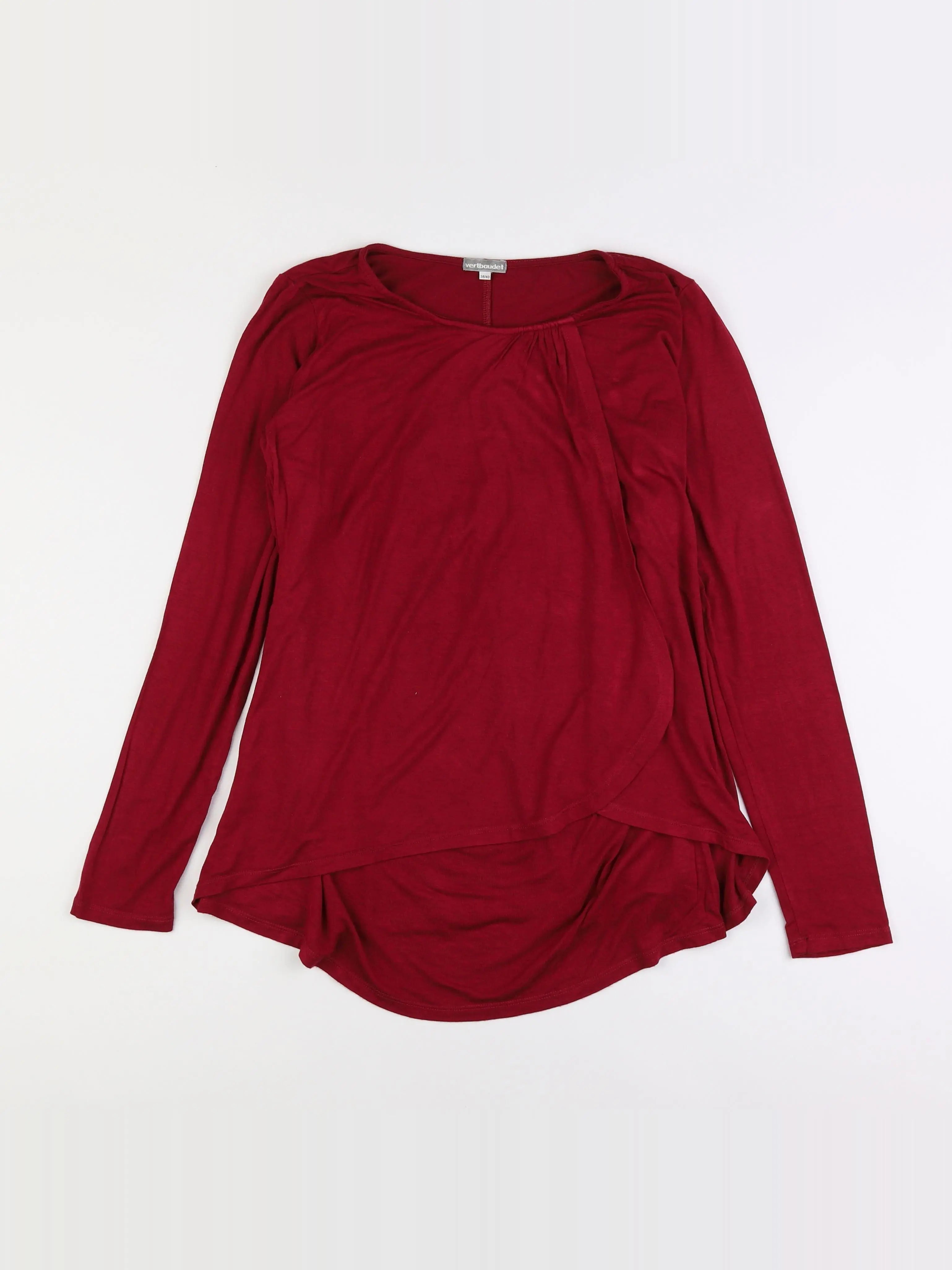 Vertbaudet - tee-shirt grossesse rouge - 38 à 40