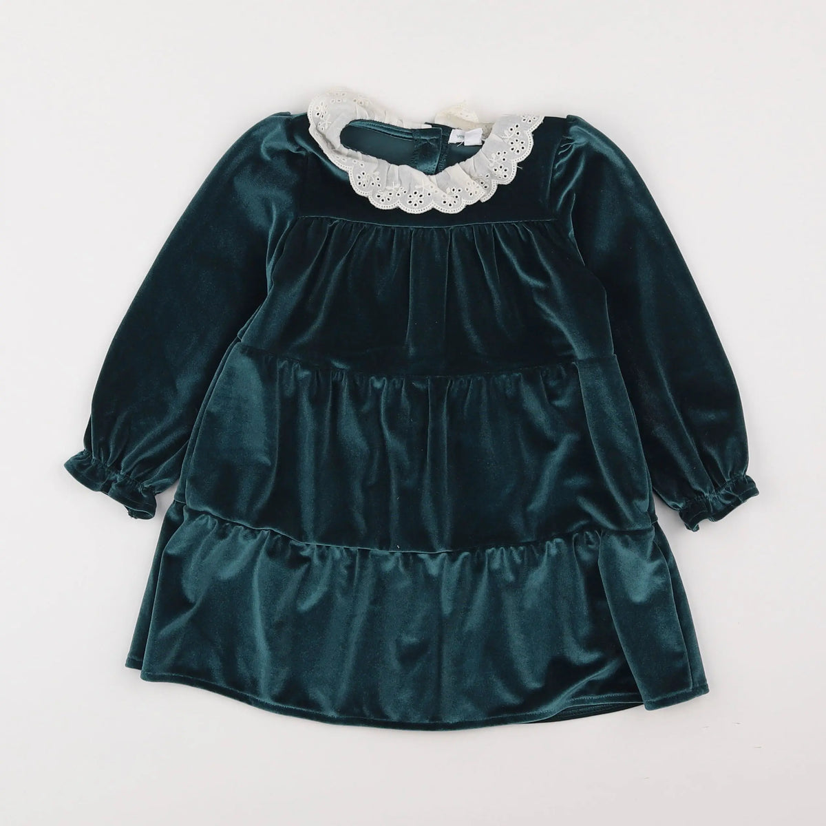 Vertbaudet - robe vert - 2 ans