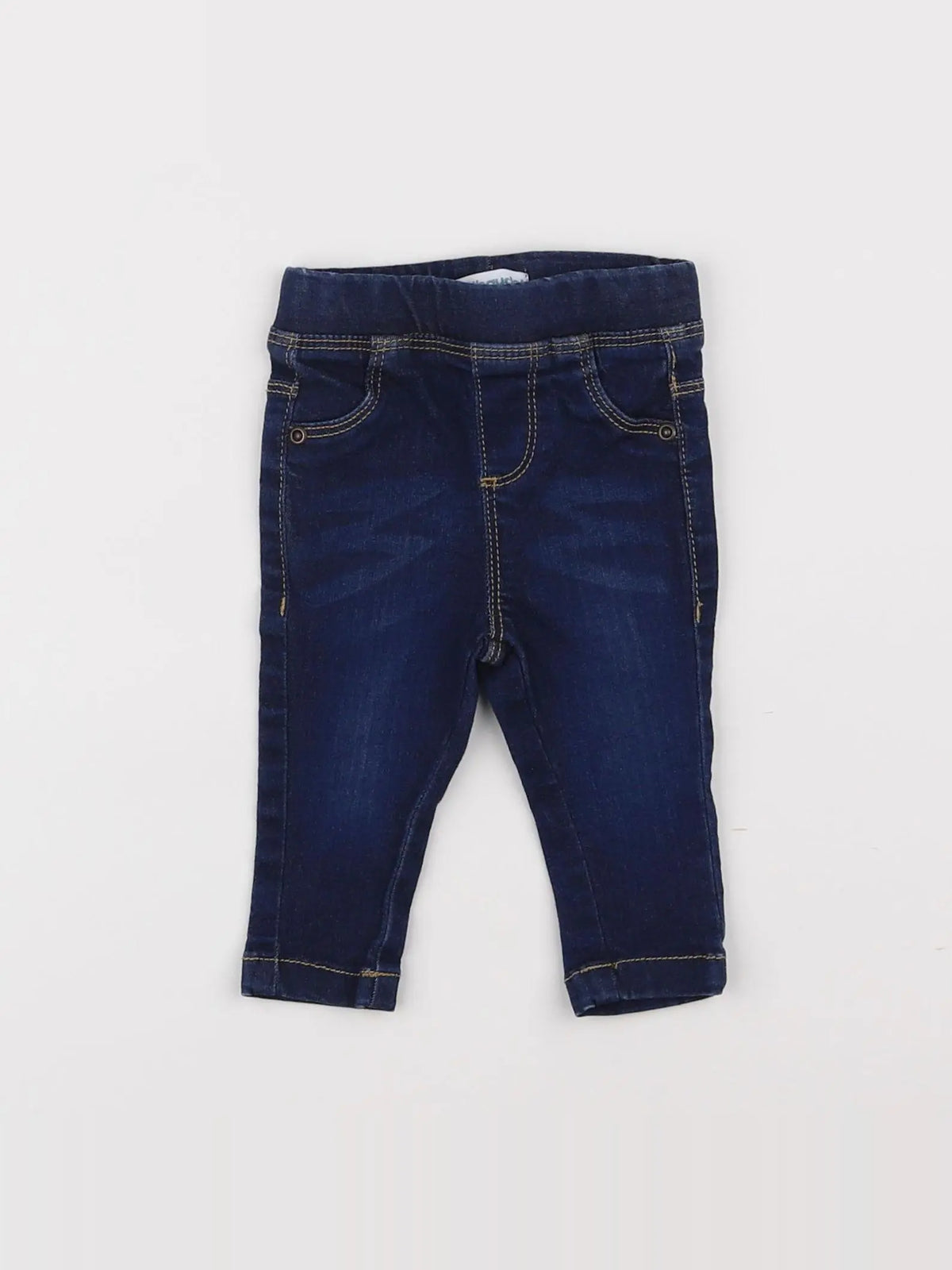 Vertbaudet - jegging bleu - 3 mois