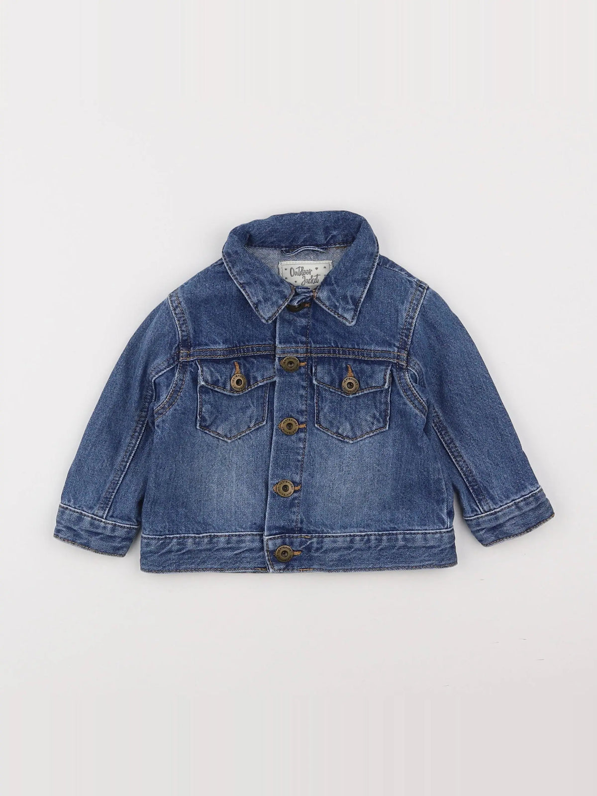 Vertbaudet - veste bleu - 12 mois