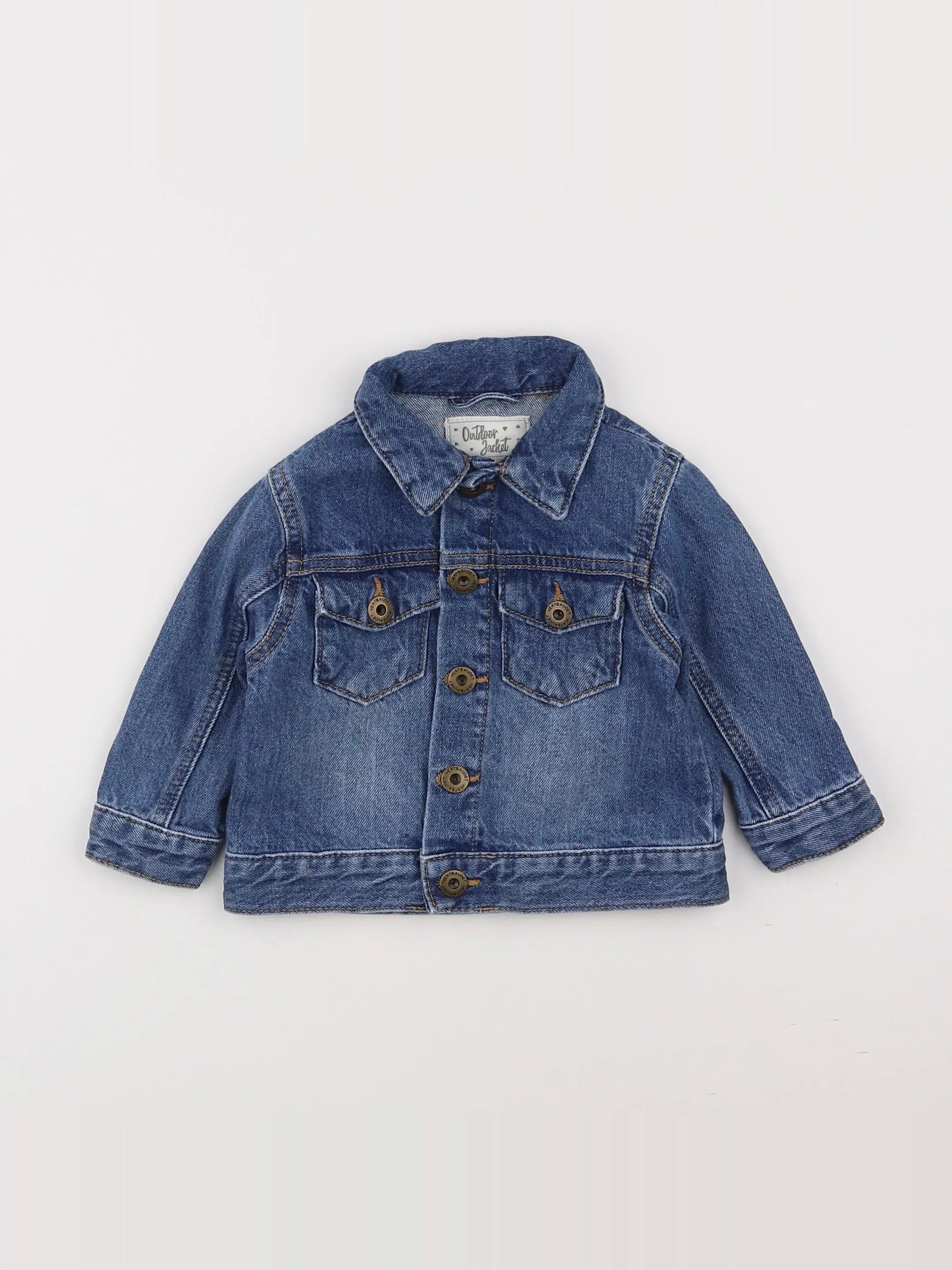 Vertbaudet - veste bleu - 12 mois