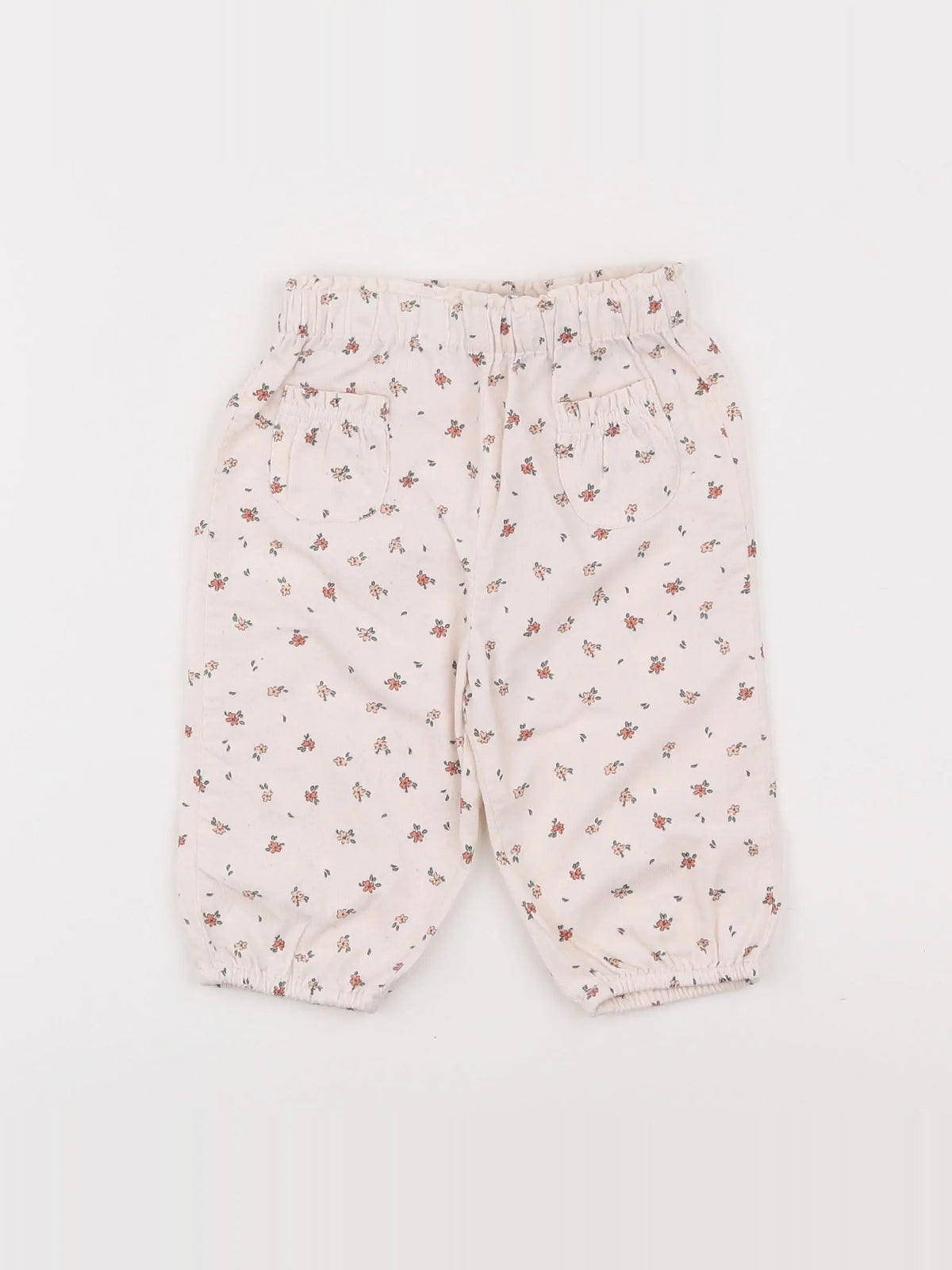 Vertbaudet - pantalon blanc - 6 mois