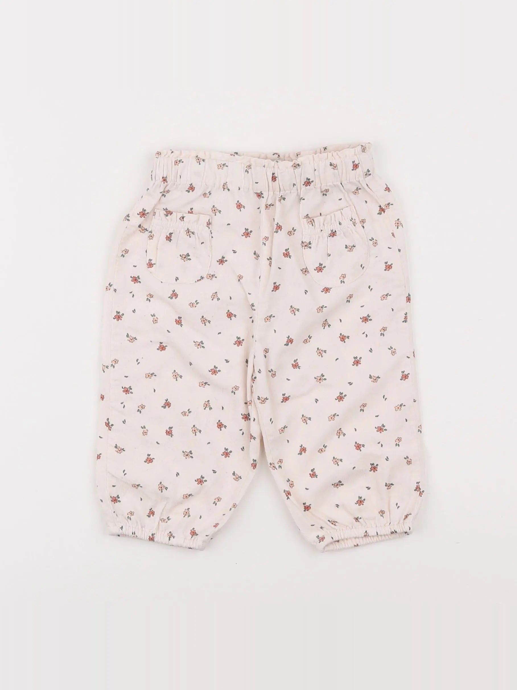 Vertbaudet - pantalon blanc - 6 mois
