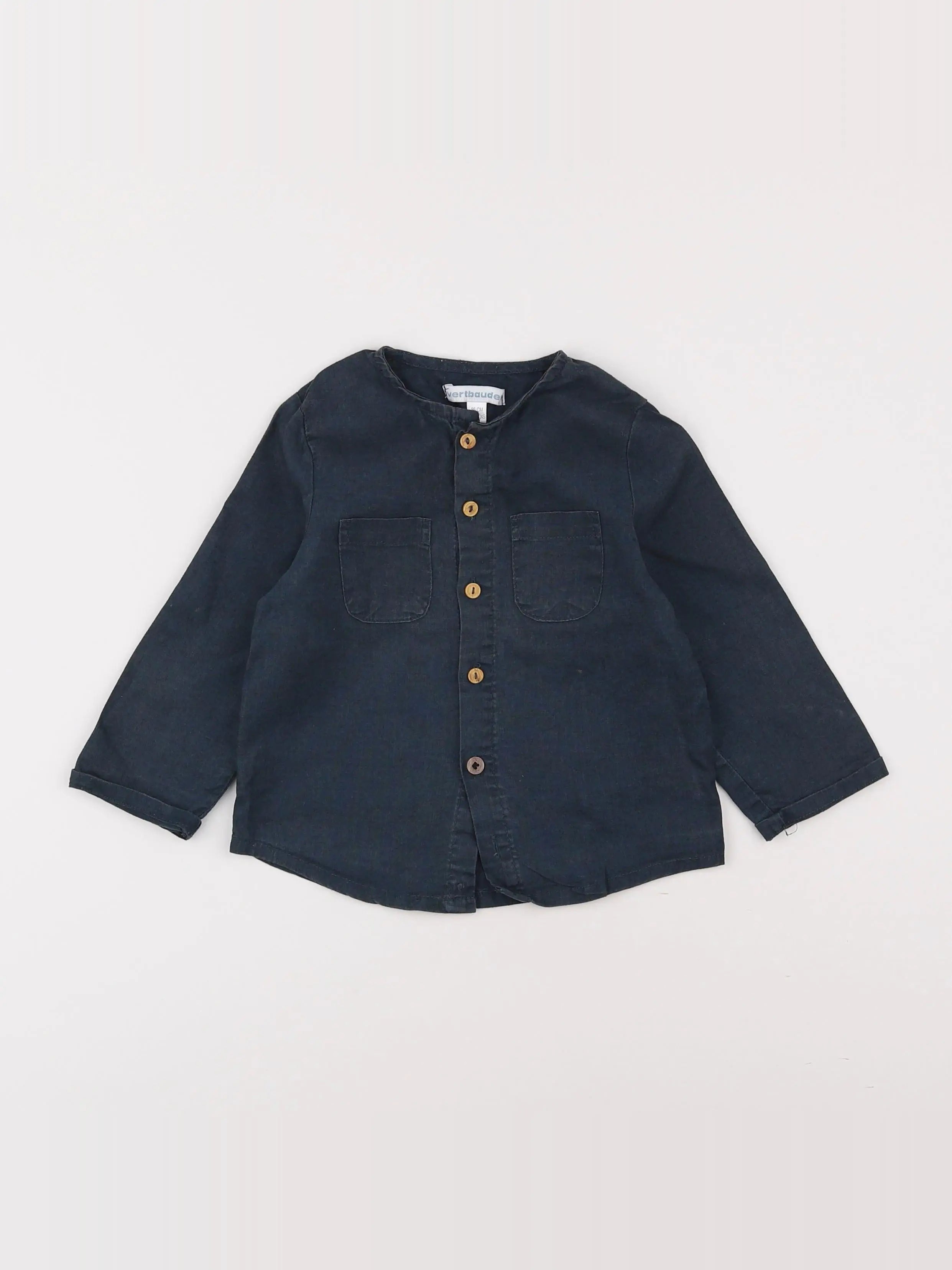 Vertbaudet - chemise gris - 2 ans
