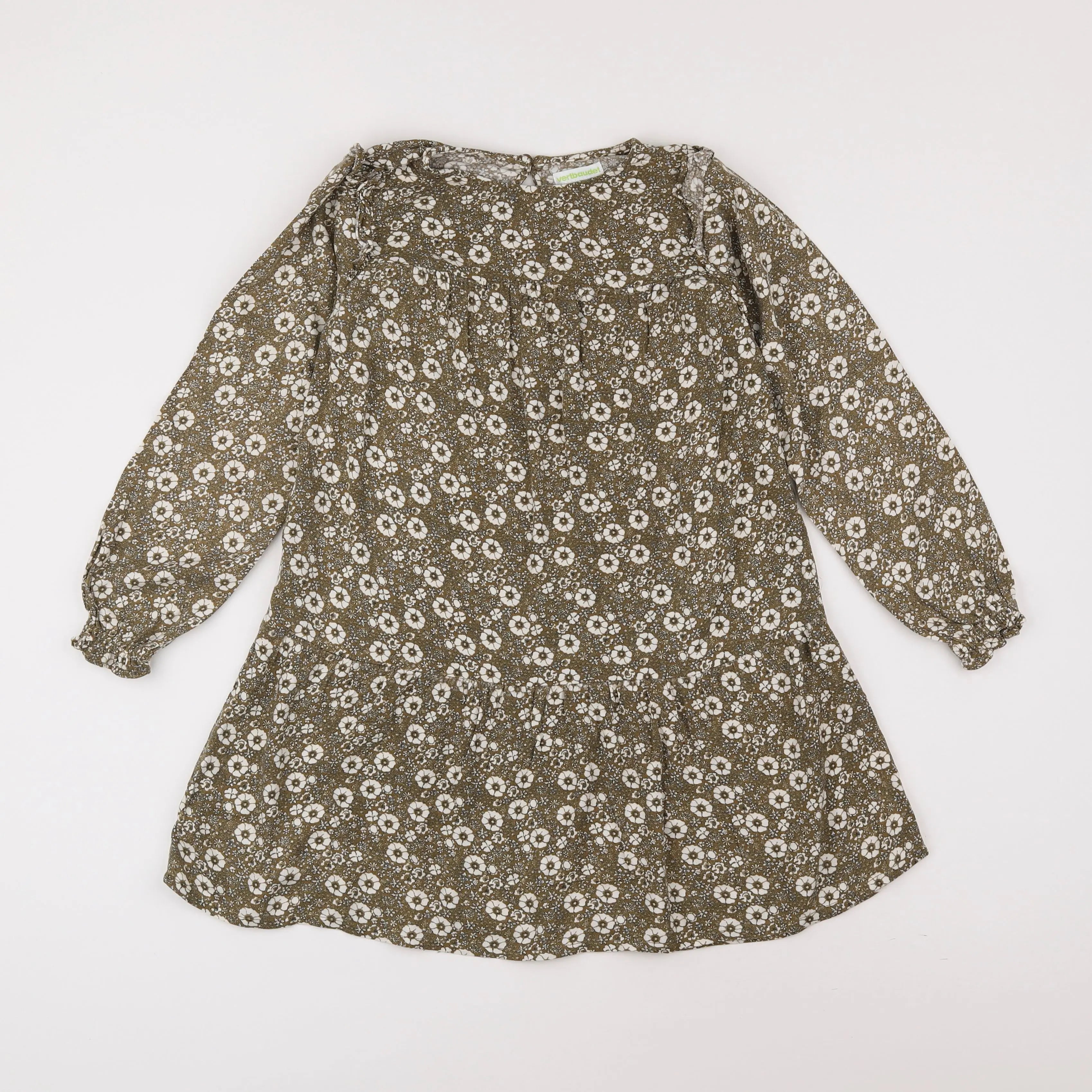 Vertbaudet - robe vert - 8 ans
