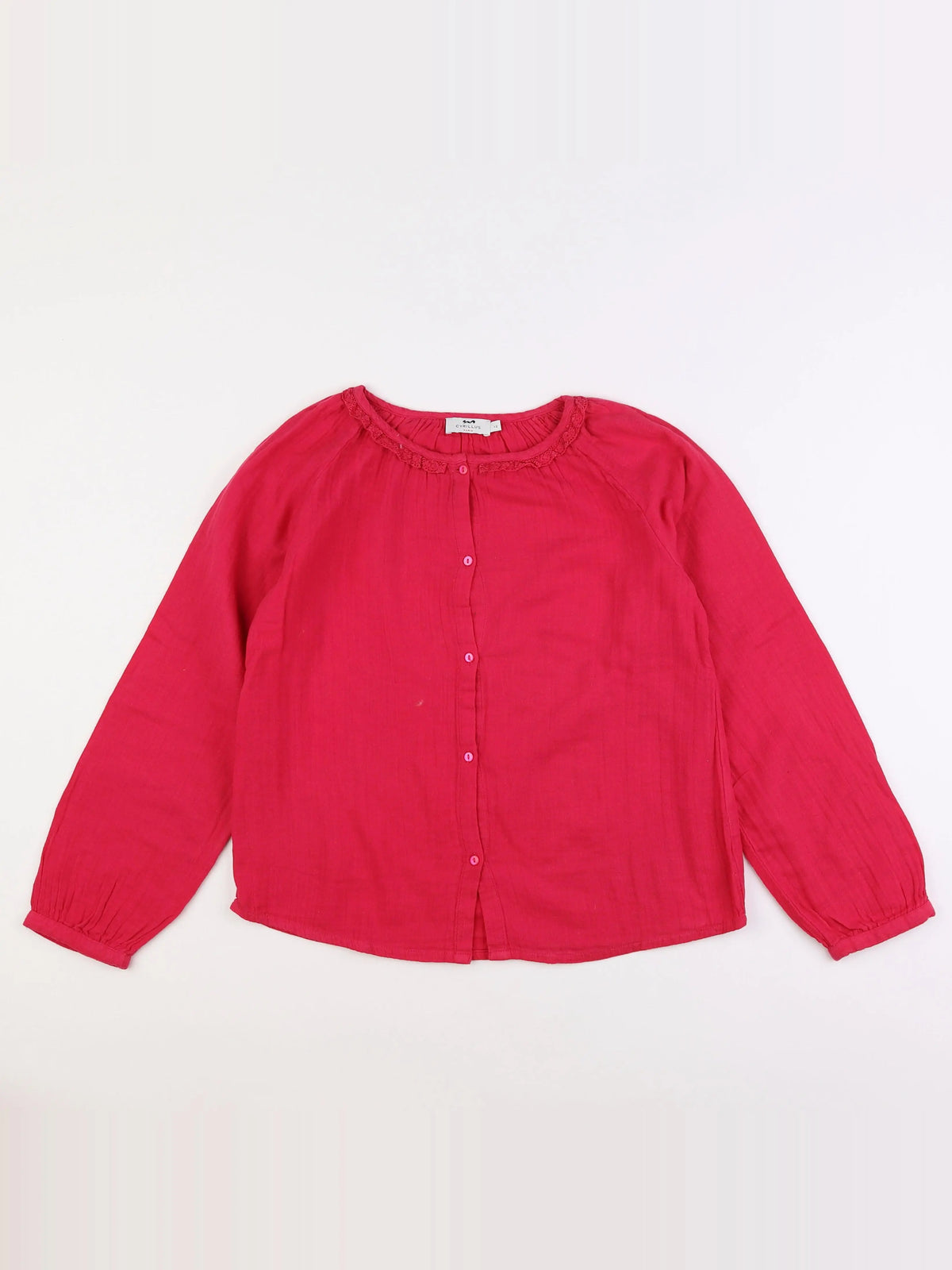 Cyrillus - blouse rose - 12 ans