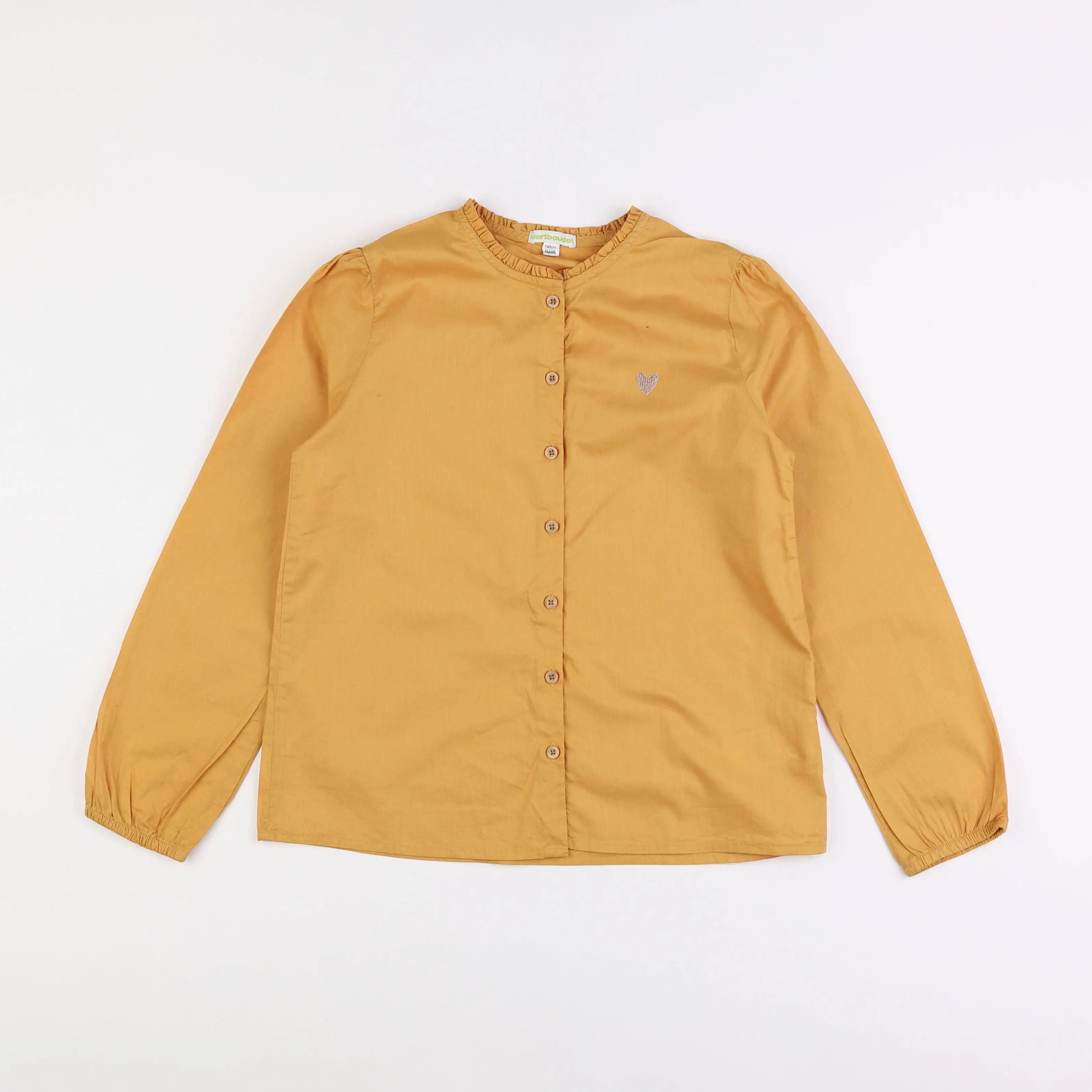 Vertbaudet - chemise jaune - 10 ans