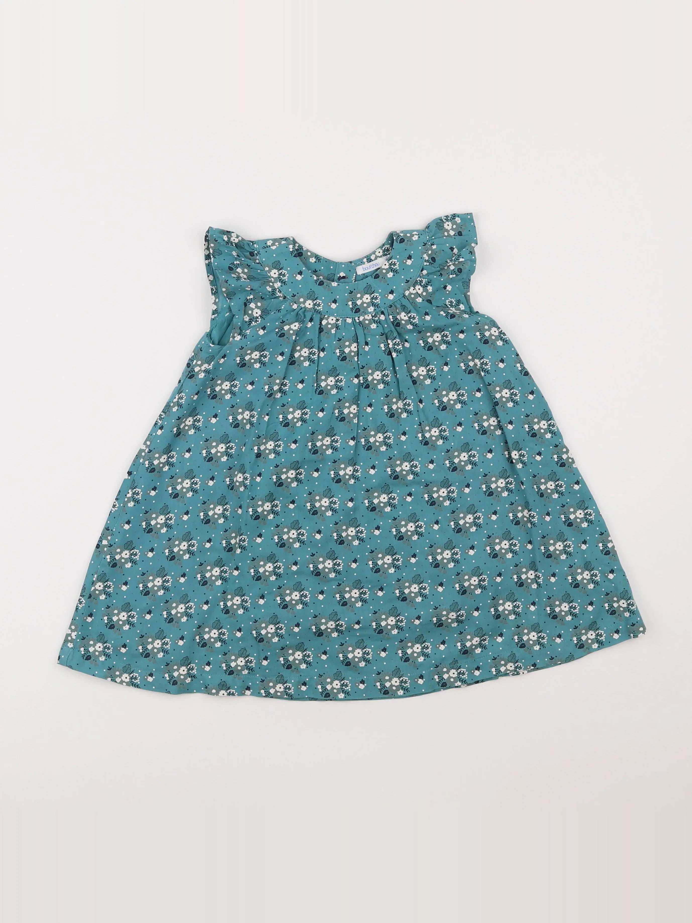Boutchou - robe bleu - 12 mois