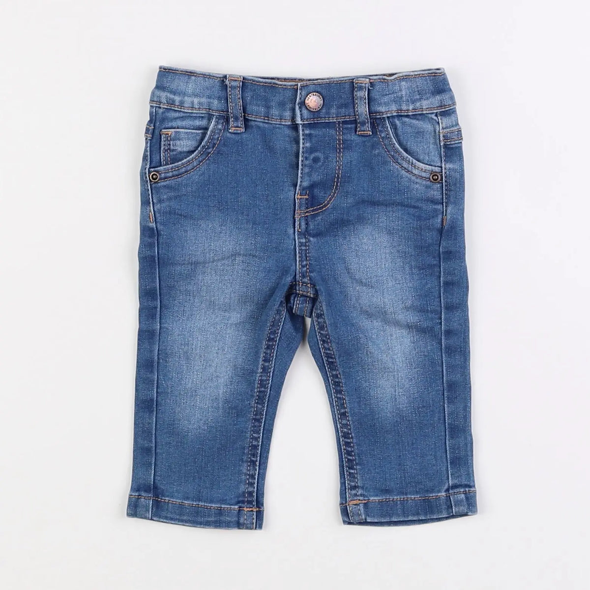 Vertbaudet - jean bleu - 3 mois