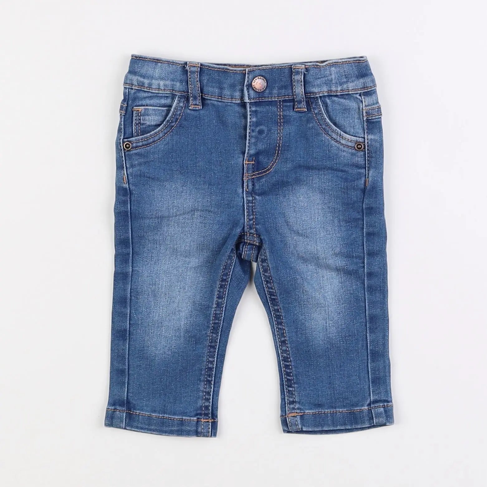 Vertbaudet - jean bleu - 3 mois
