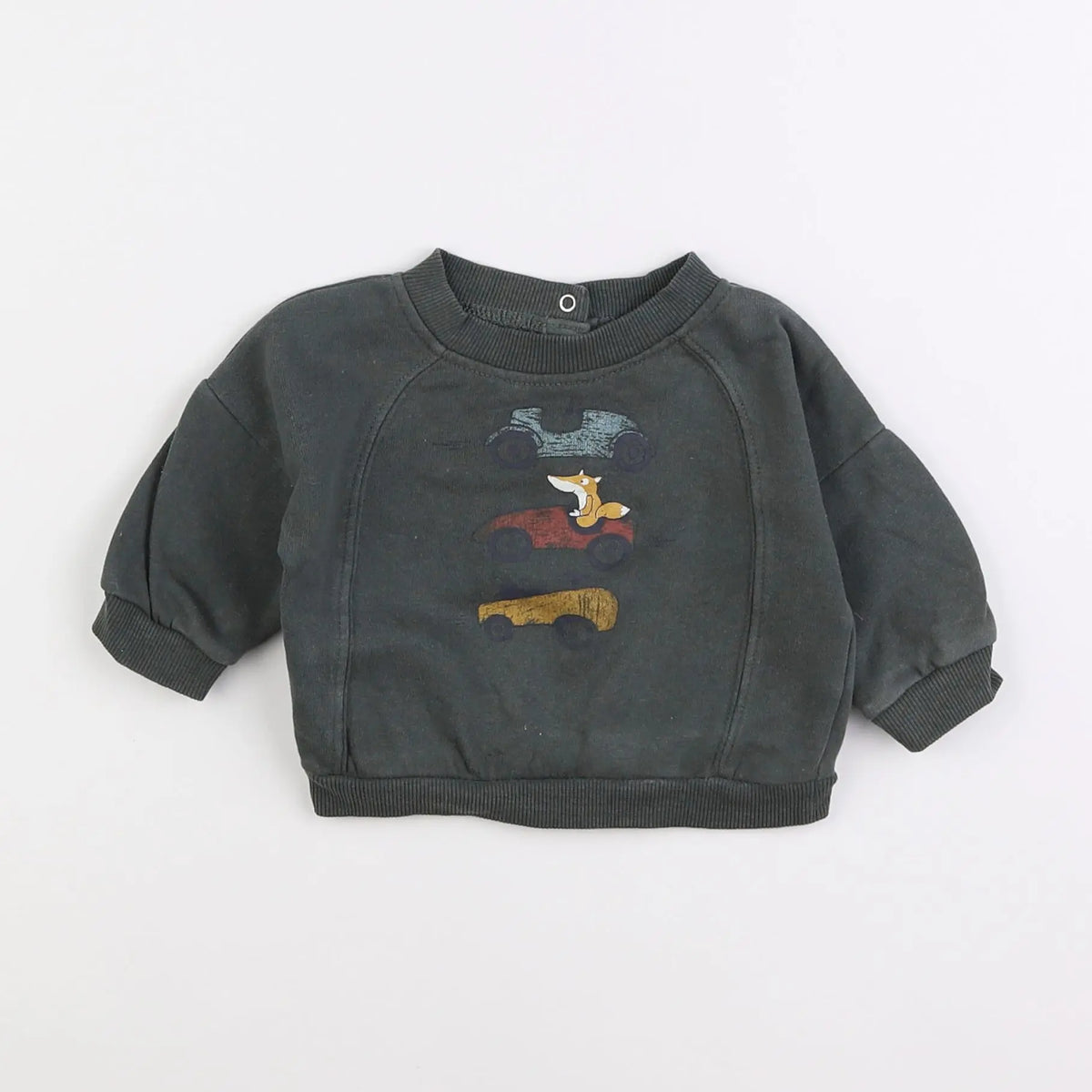 Vertbaudet - sweat vert - 3 mois