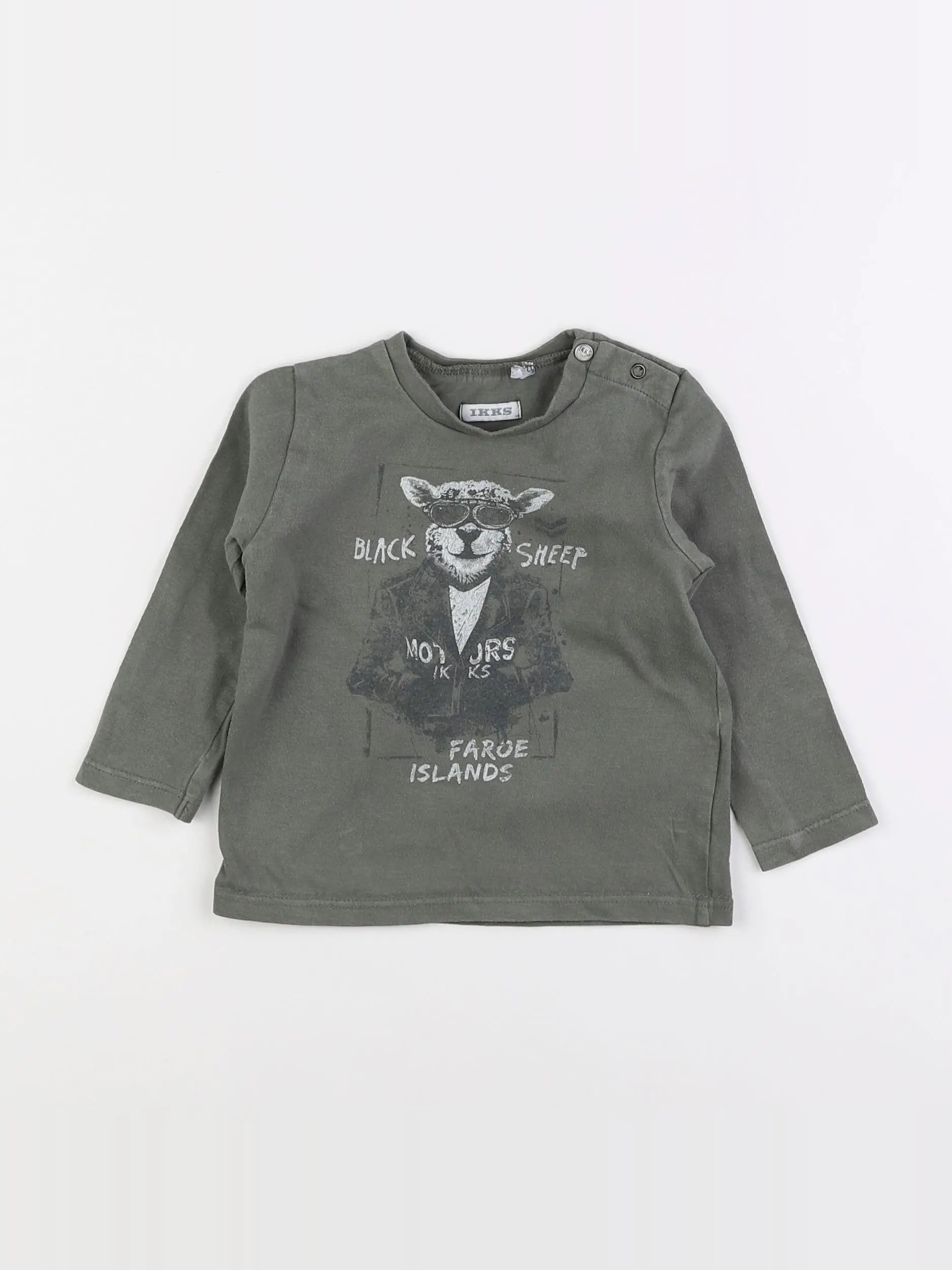 IKKS - tee-shirt vert - 12 mois
