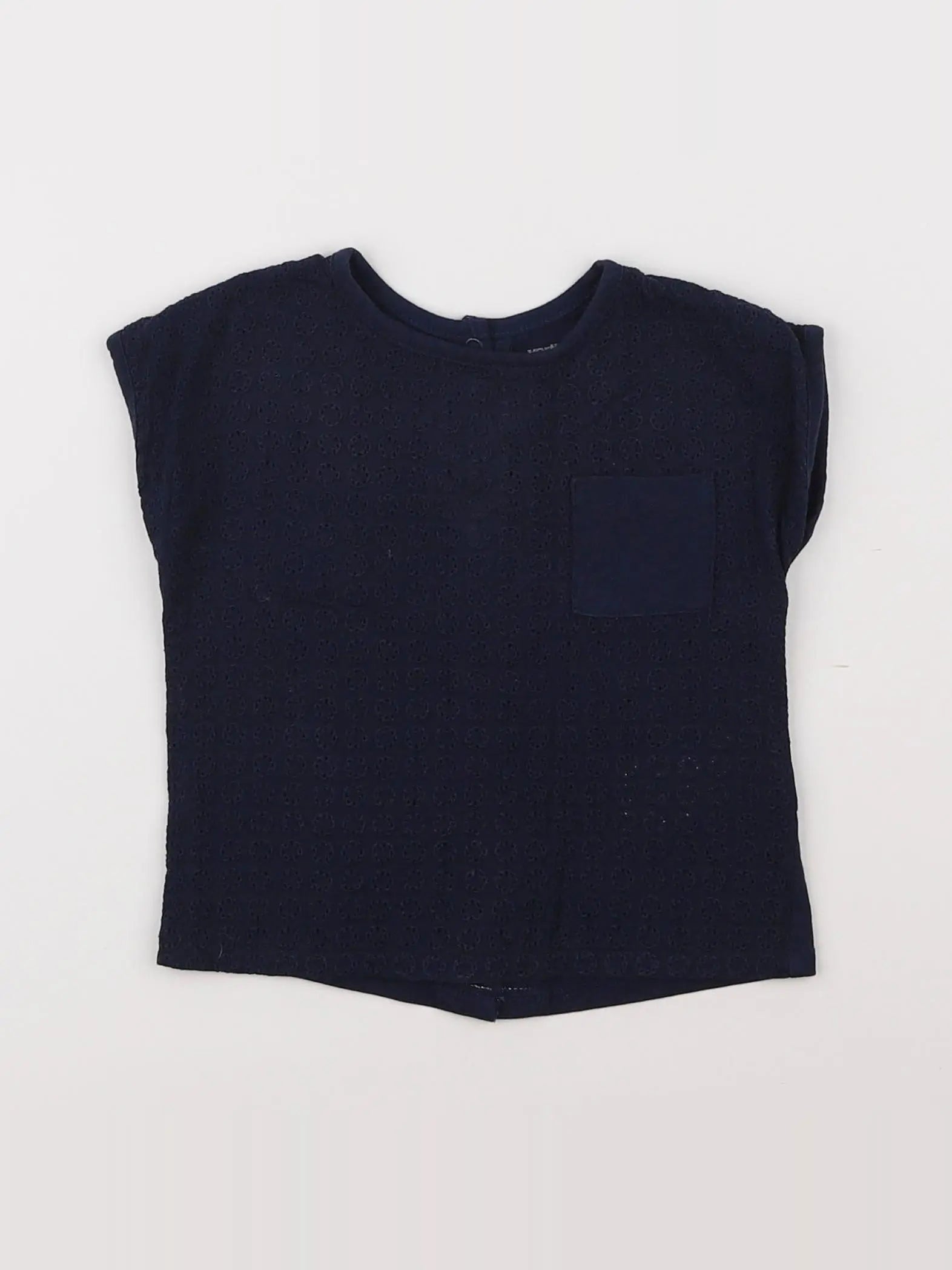 Vertbaudet - tee-shirt bleu - 6 mois